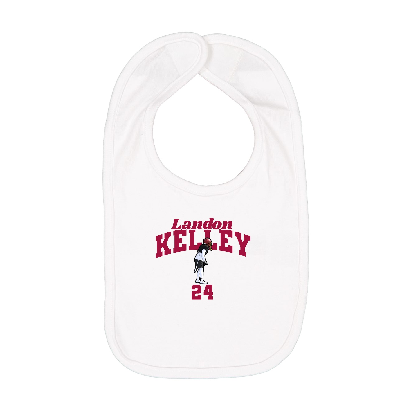 Infant Bib — Signature Arch in White