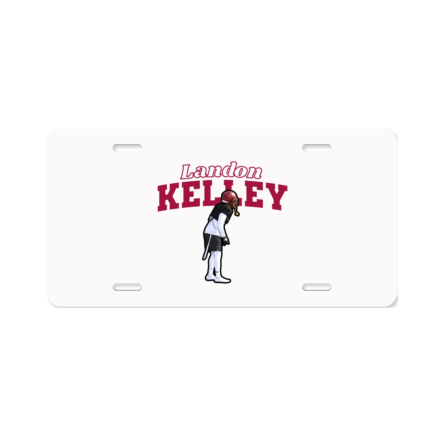 License Plate — Name Arch in Classic