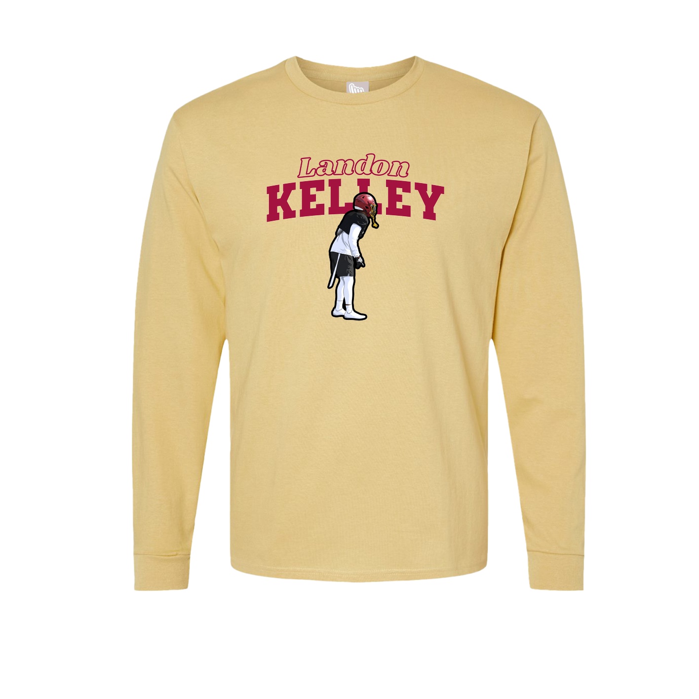 Long Sleeve Tee — Name Arch in Vegas Gold