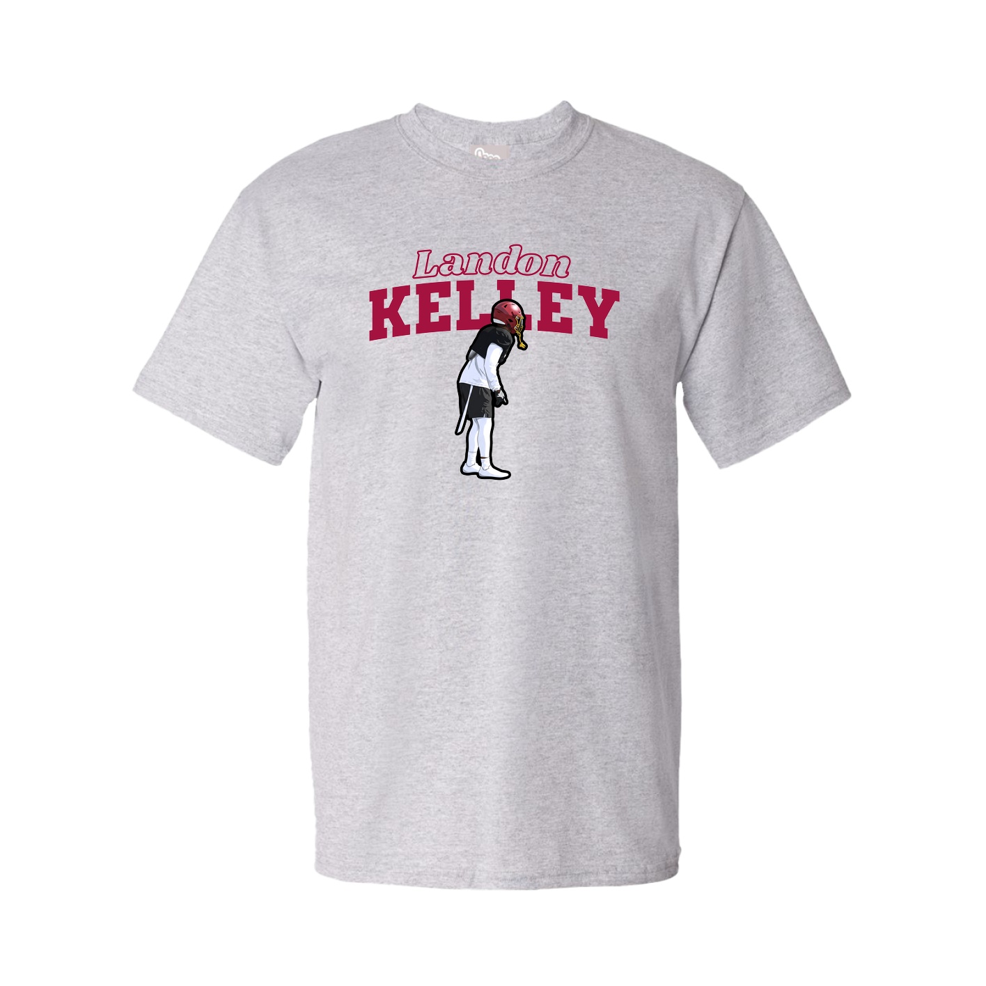 Youth Tee — Name Arch in Grey