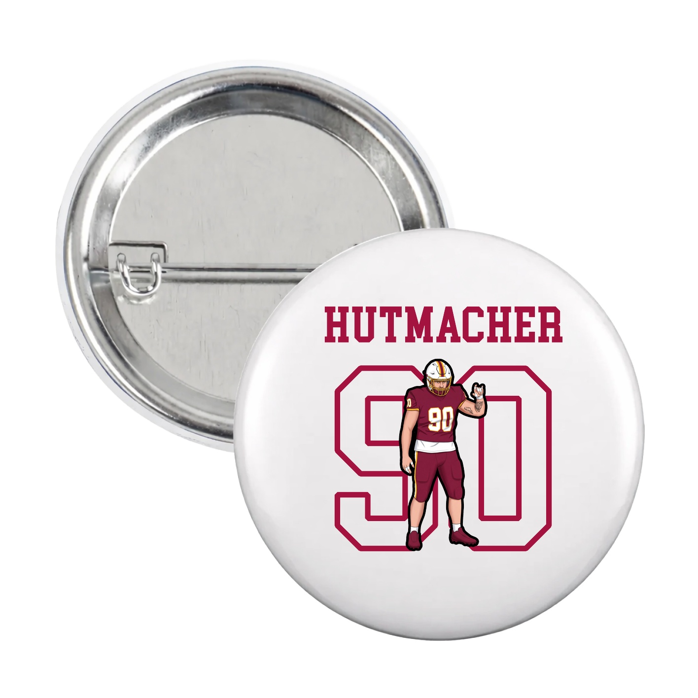 Game Day Button — Shirsey in White