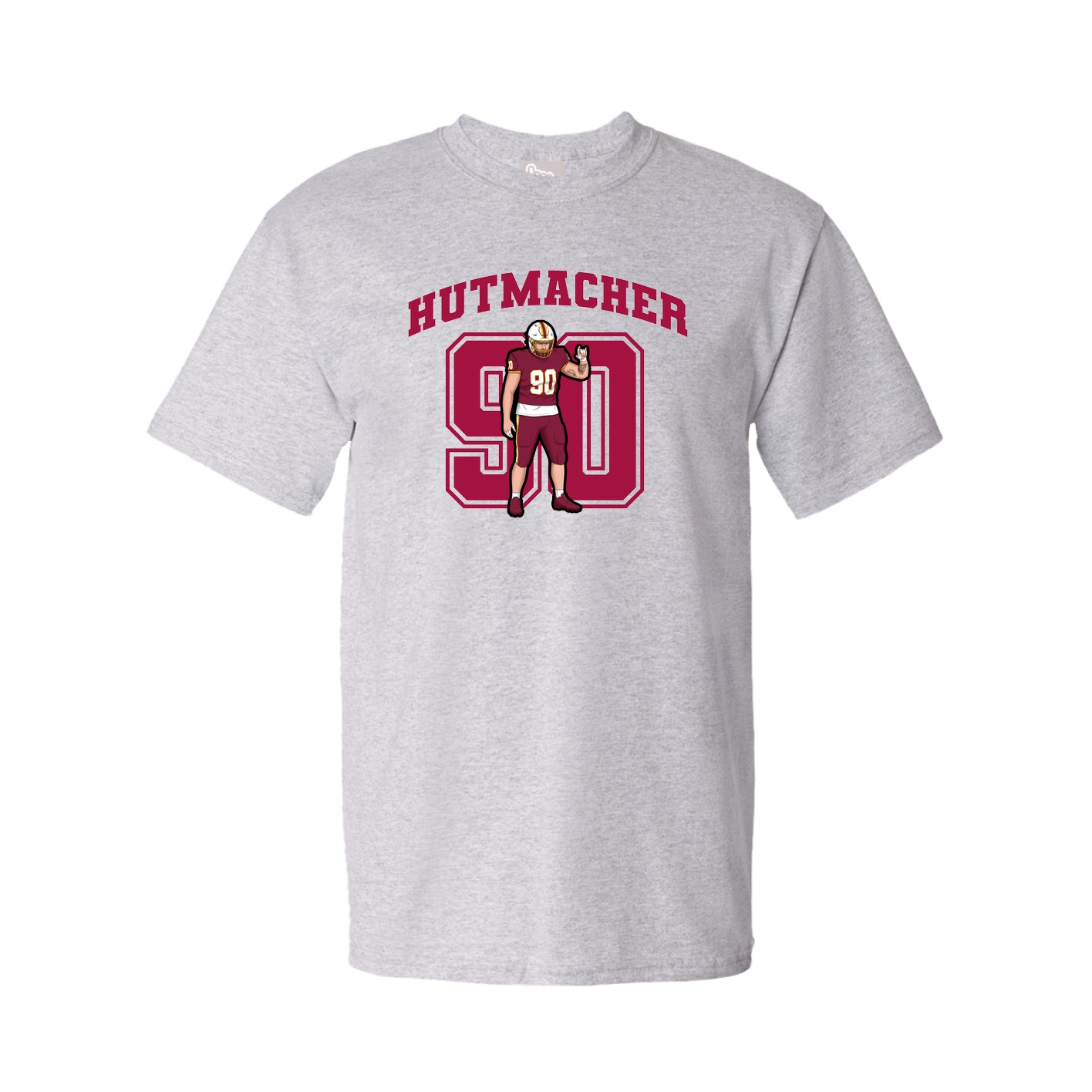 Youth Tee — Number in Grey