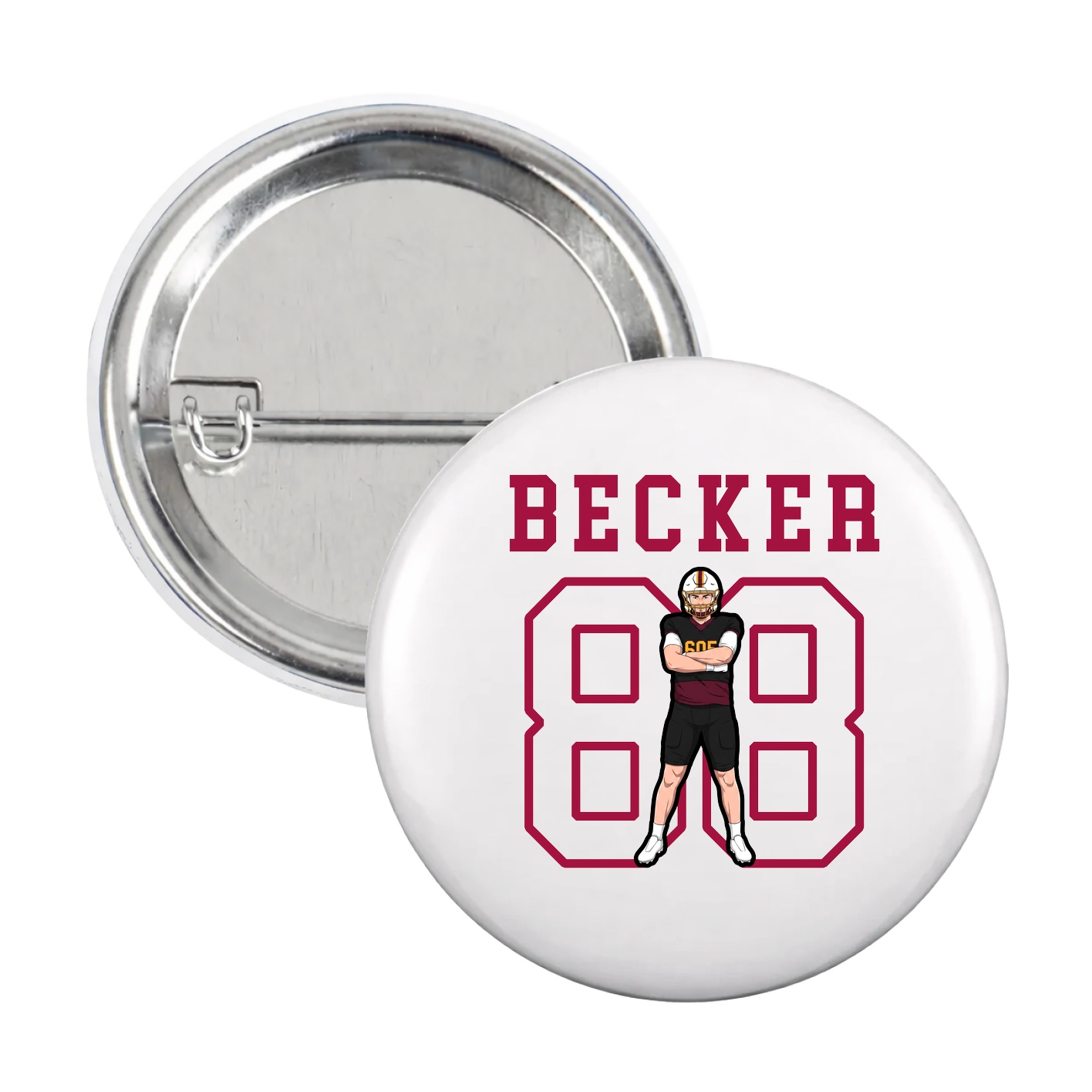 Game Day Button — Shirsey in White