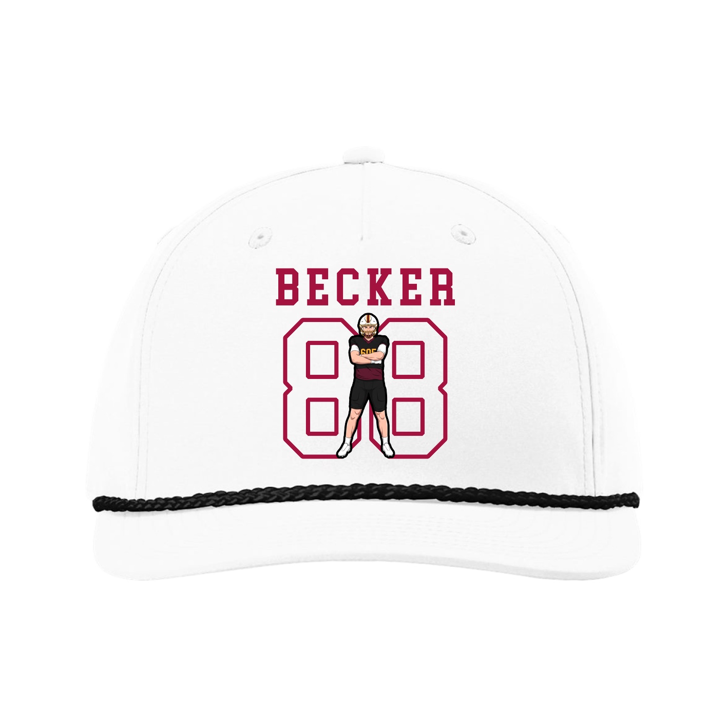 Five-Panel Classic Rope Cap — Shirsey in White
