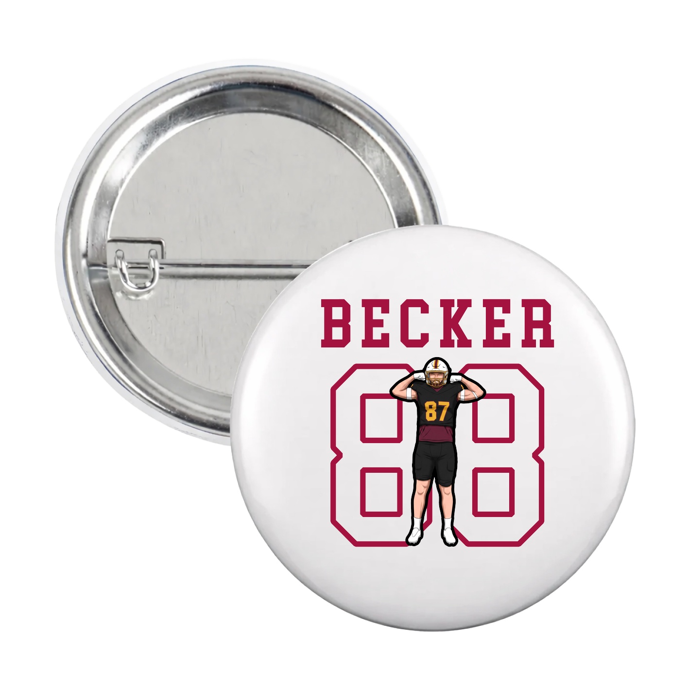 Game Day Button — Shirsey in White