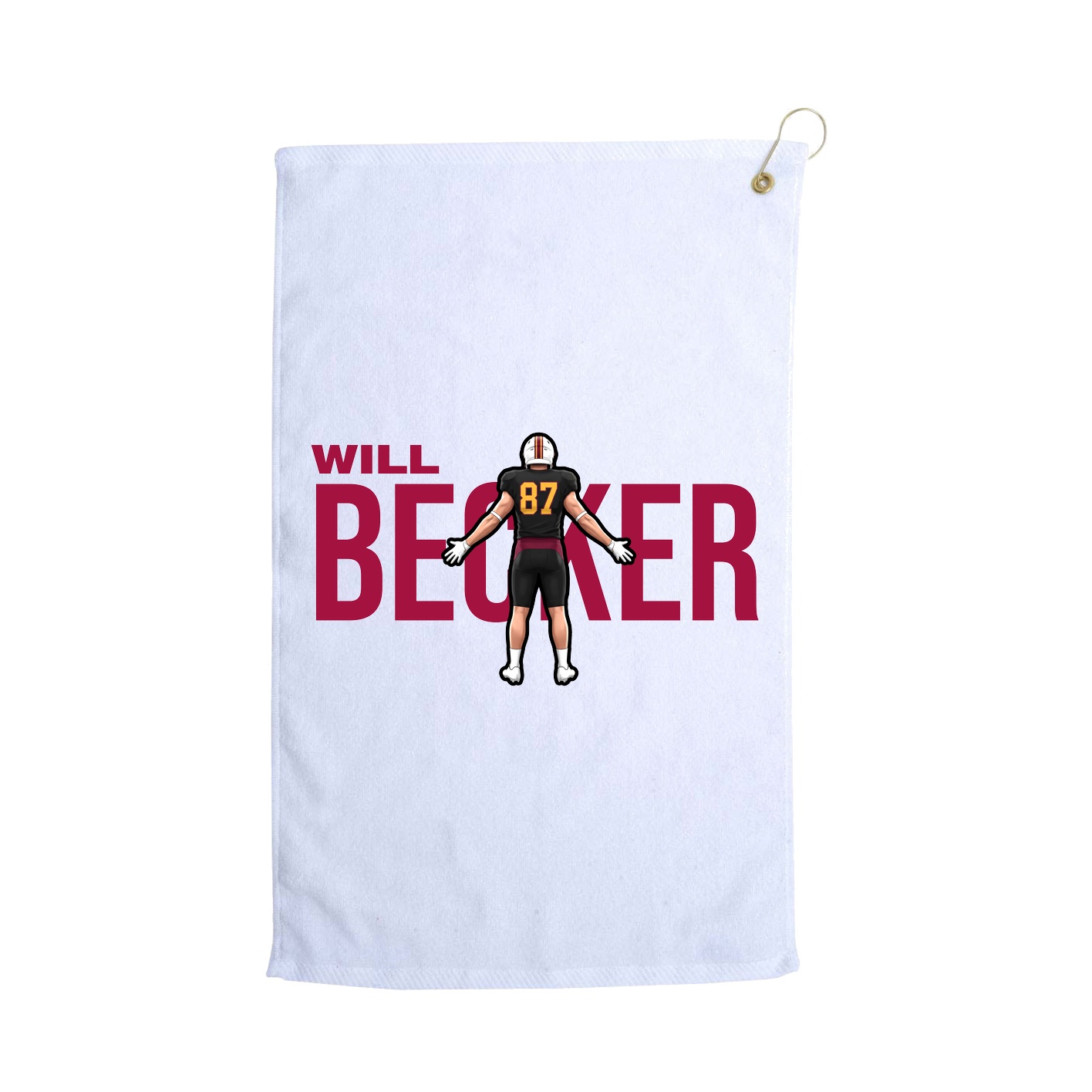 Golf Towel — Player Name in White