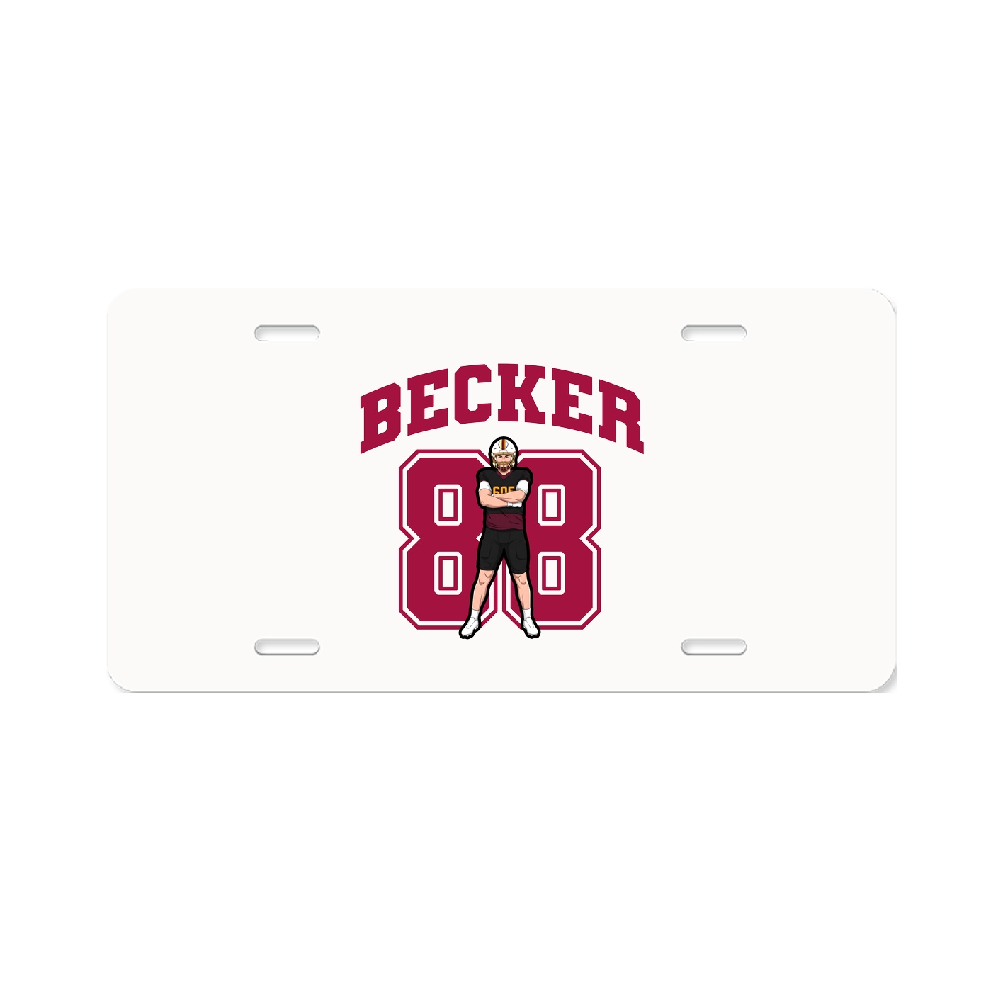 License Plate — Number in Classic