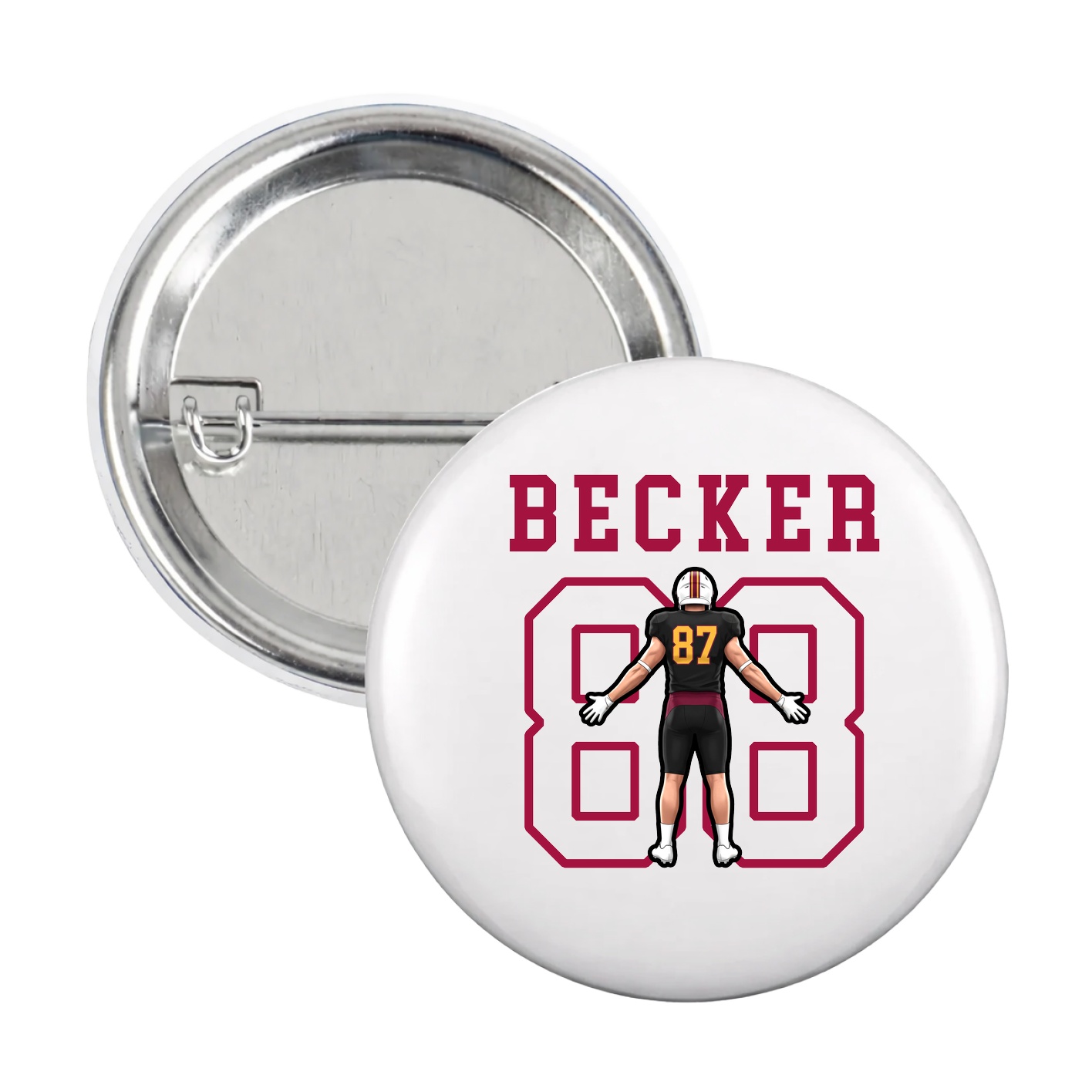 Game Day Button — Shirsey in White