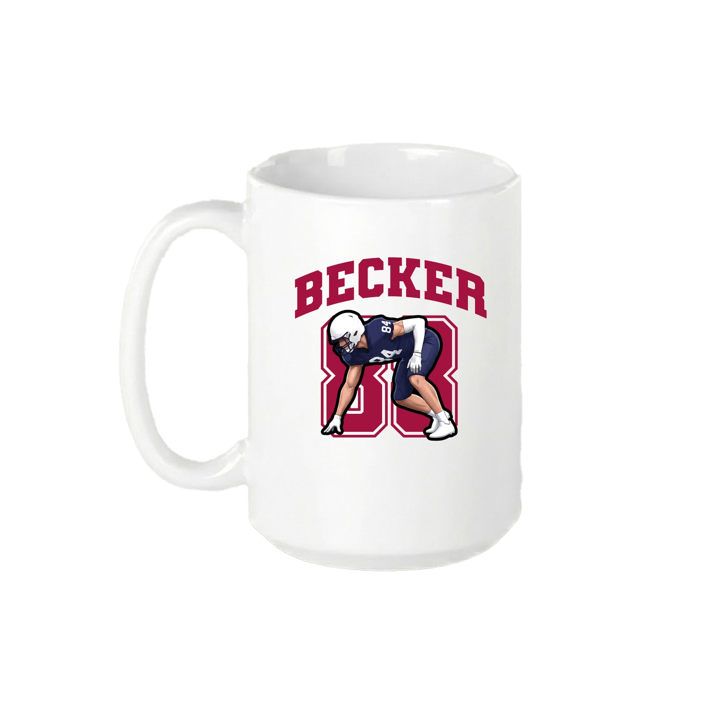 15oz Coffee Mug — Number in White