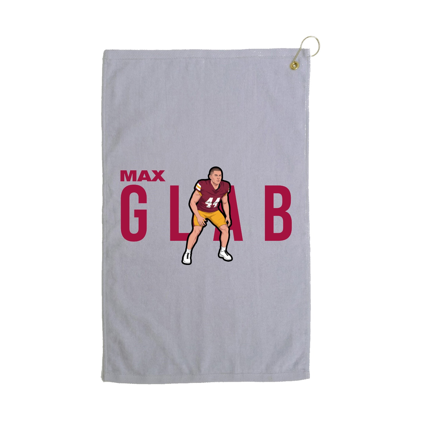 Golf Towel — Player Name in Grey