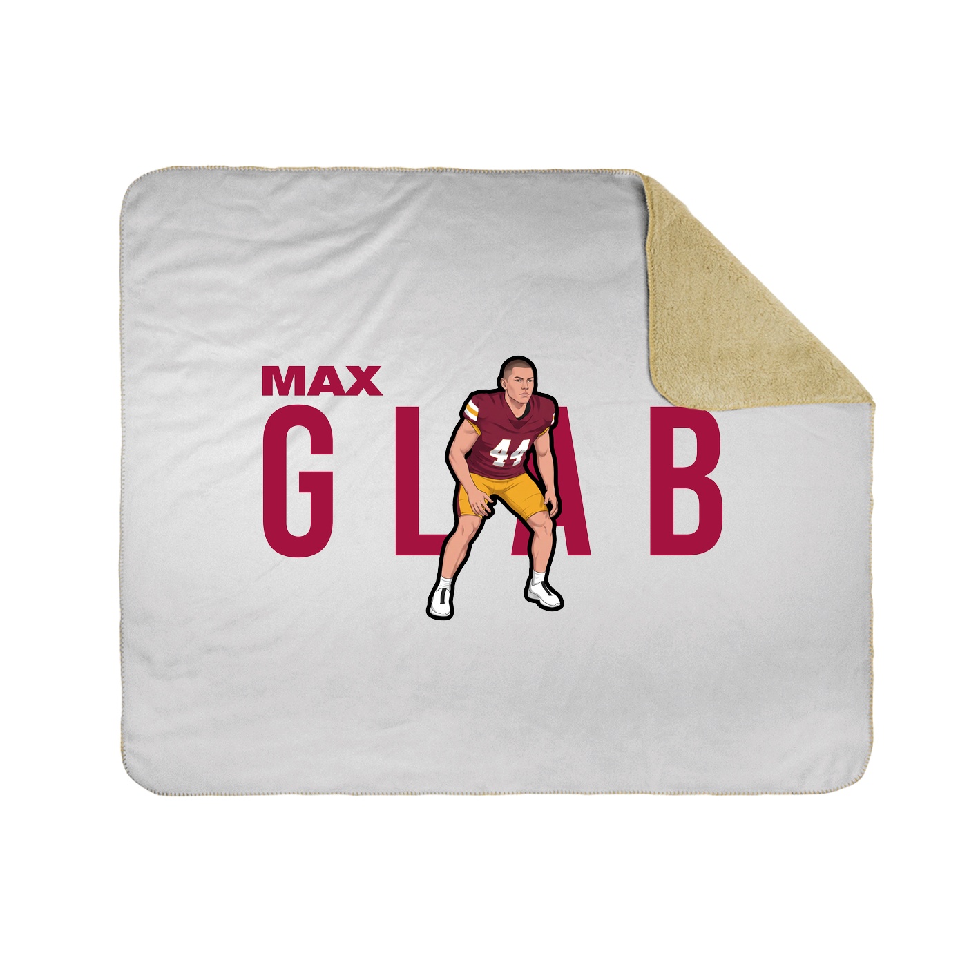 Throw Blanket — Player Name in White