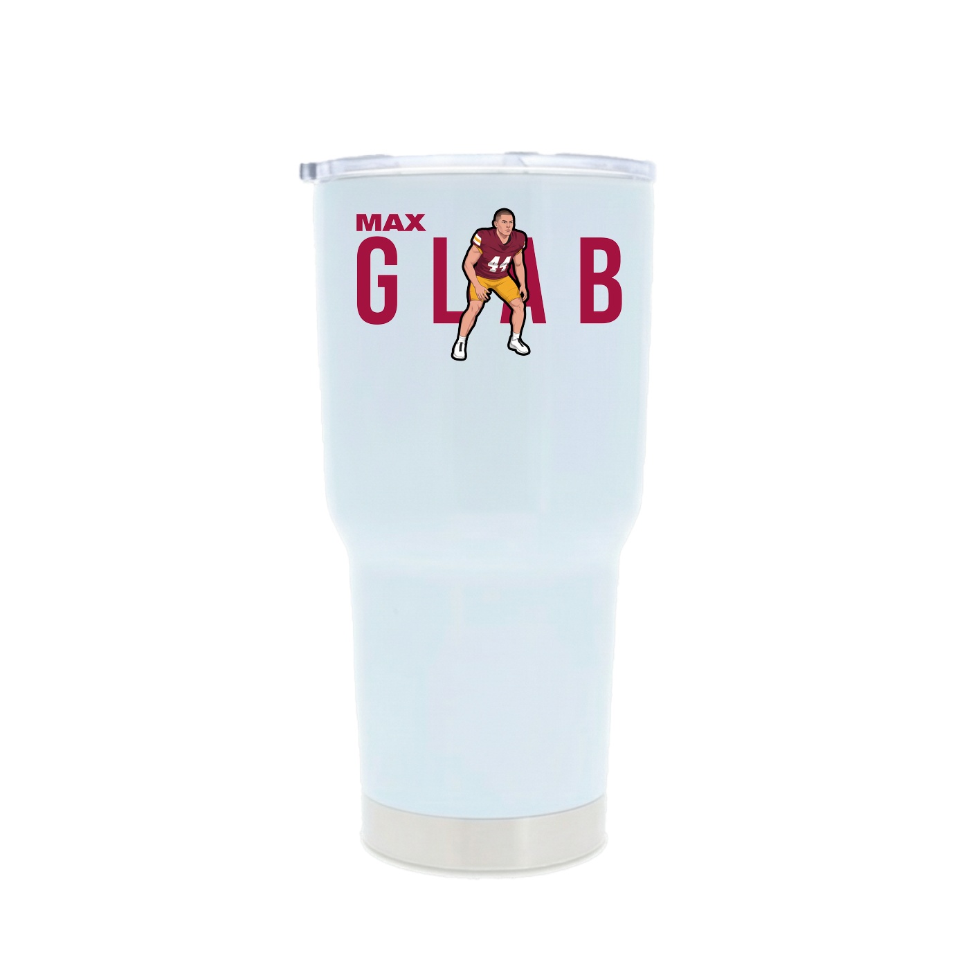 30oz Stainless Steel Tumbler — Player Name in White