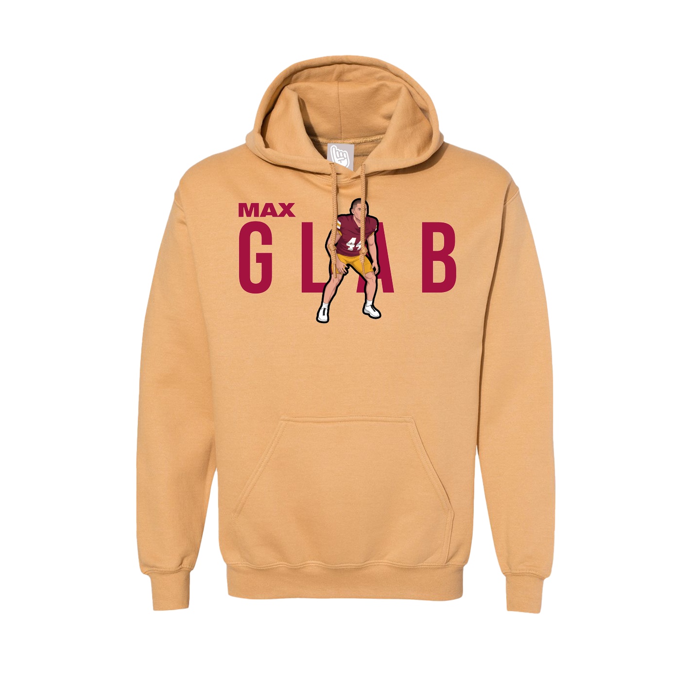 Hoodie — Player Name in Vegas Gold