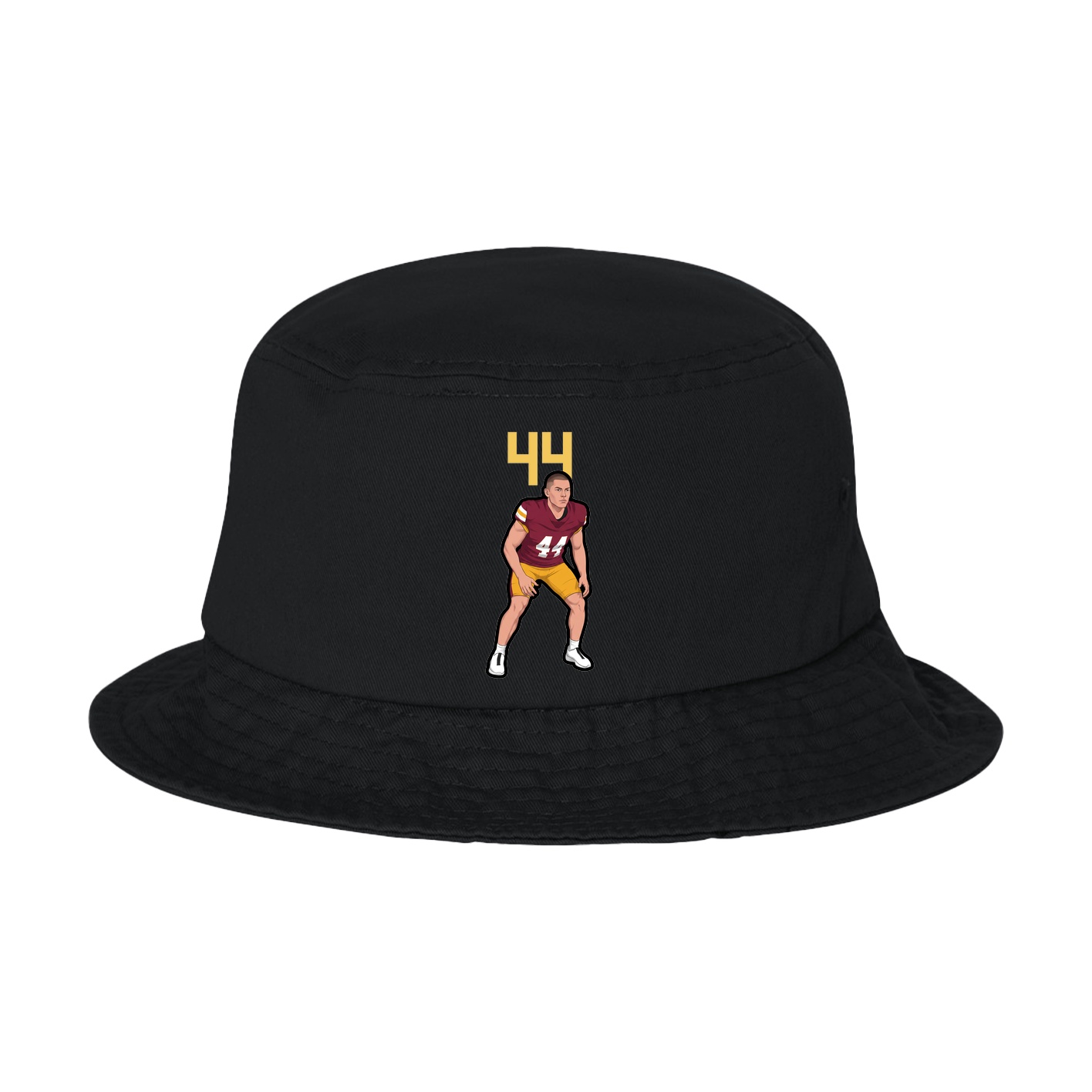 Bucket Cap — Number Top in Black