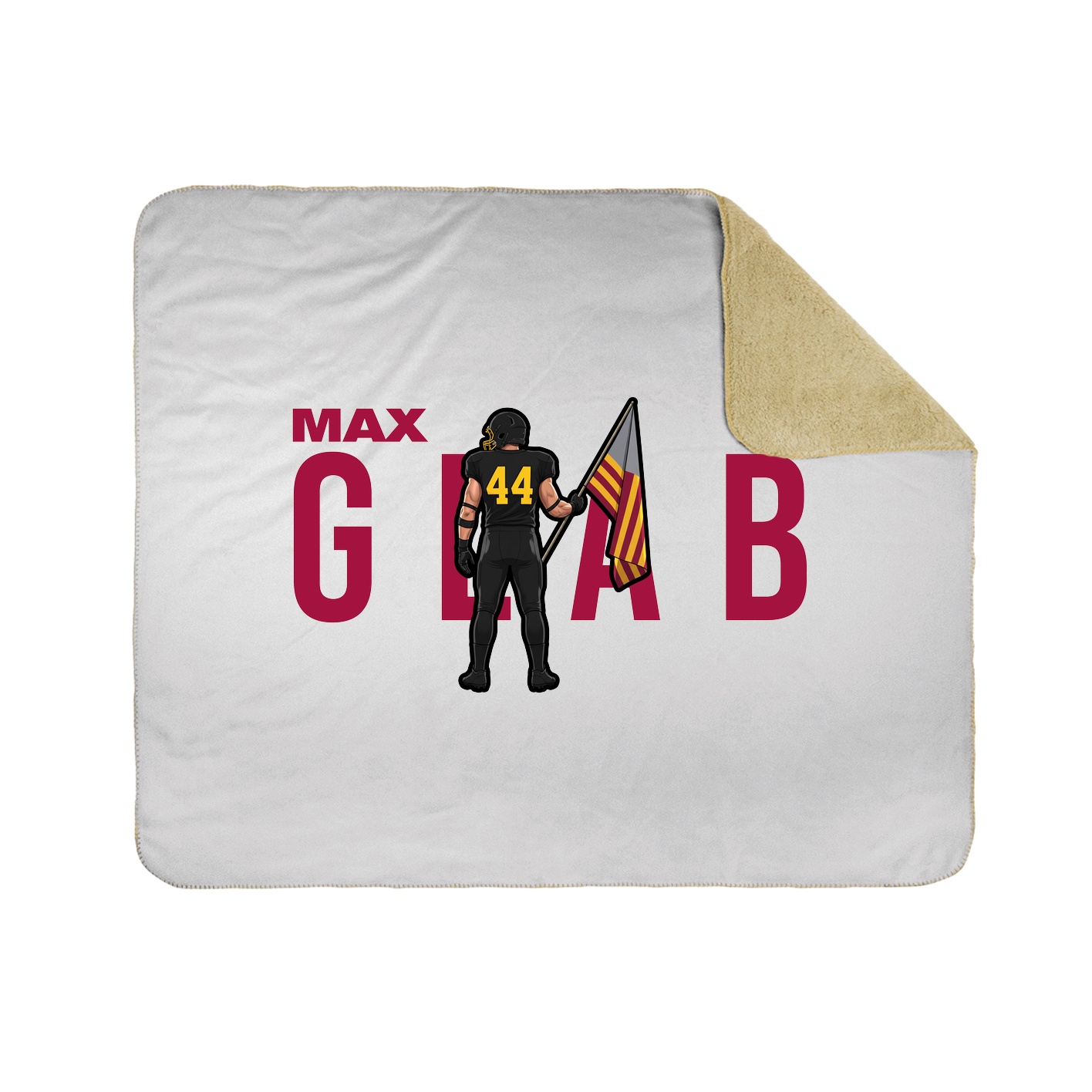 Throw Blanket — Player Name in White