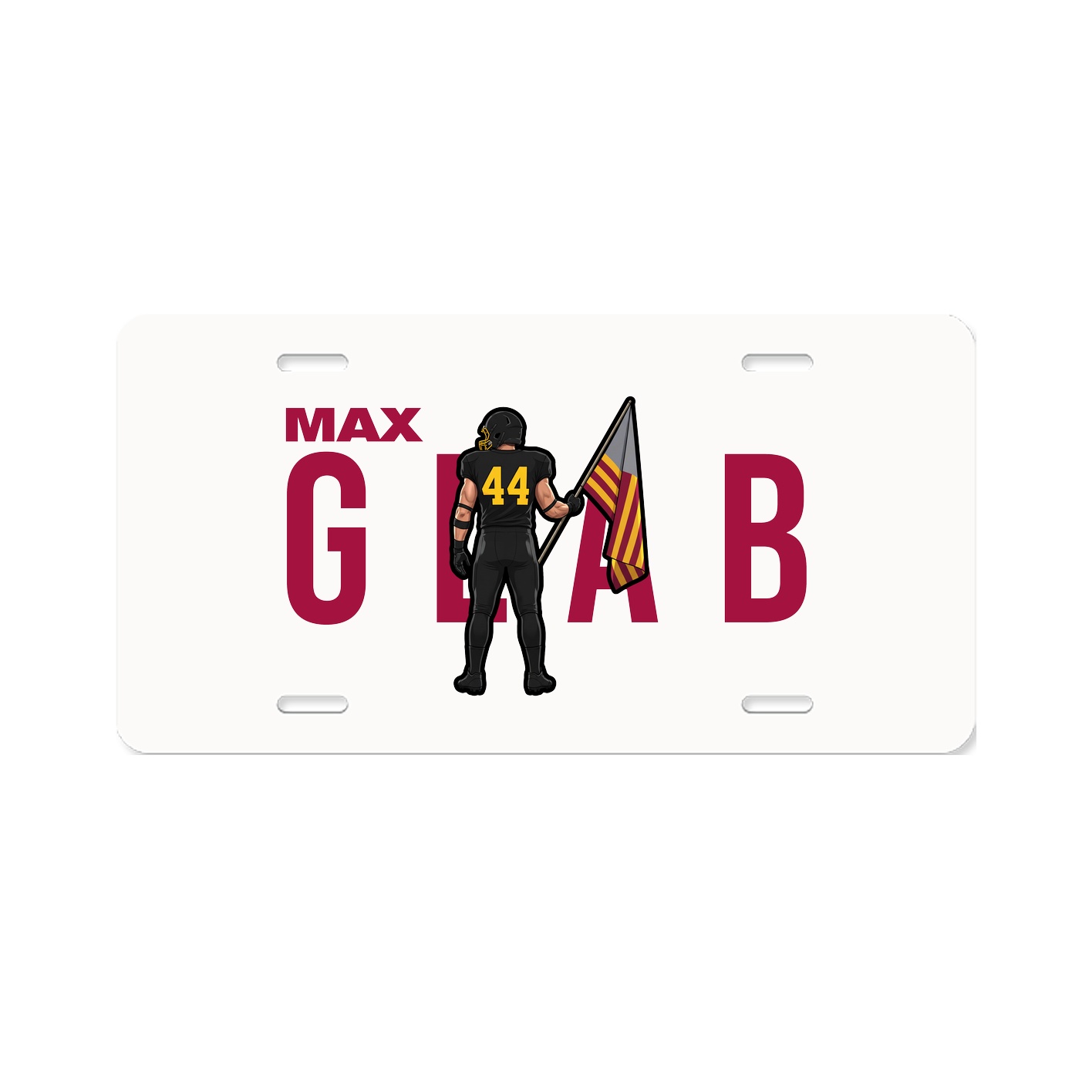 License Plate — Player Name in Classic