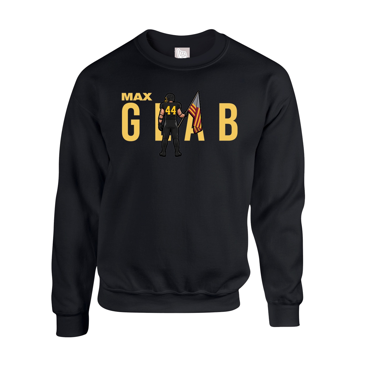 Fleece Crew — Player Name in Black