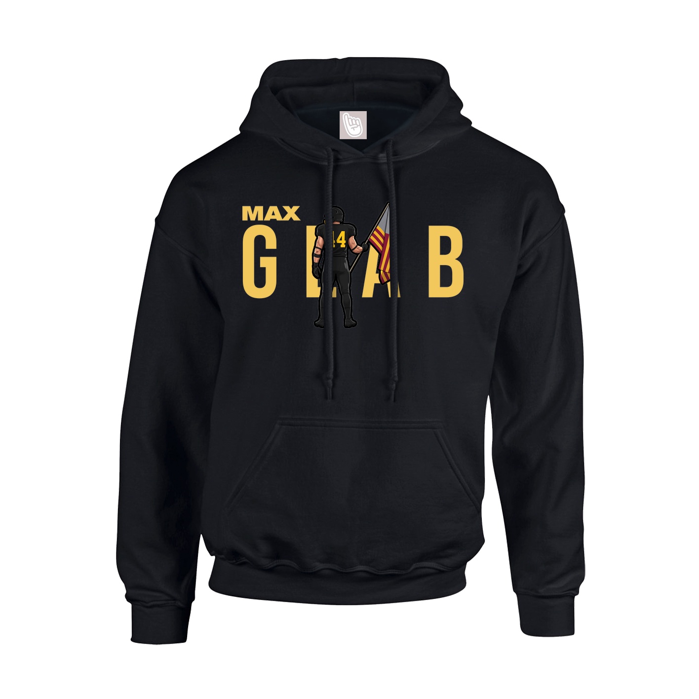 Youth Hoodie — Player Name in Black