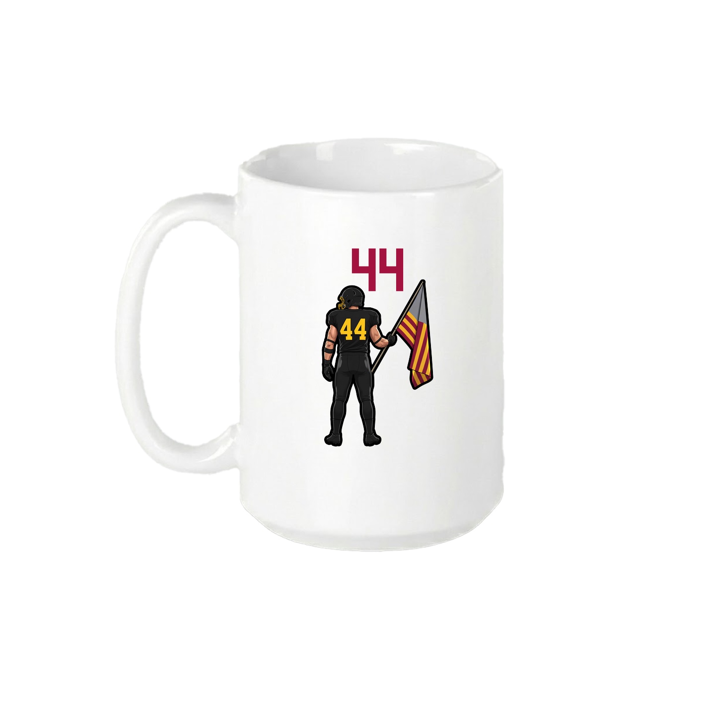 15oz Coffee Mug — Number Top in White