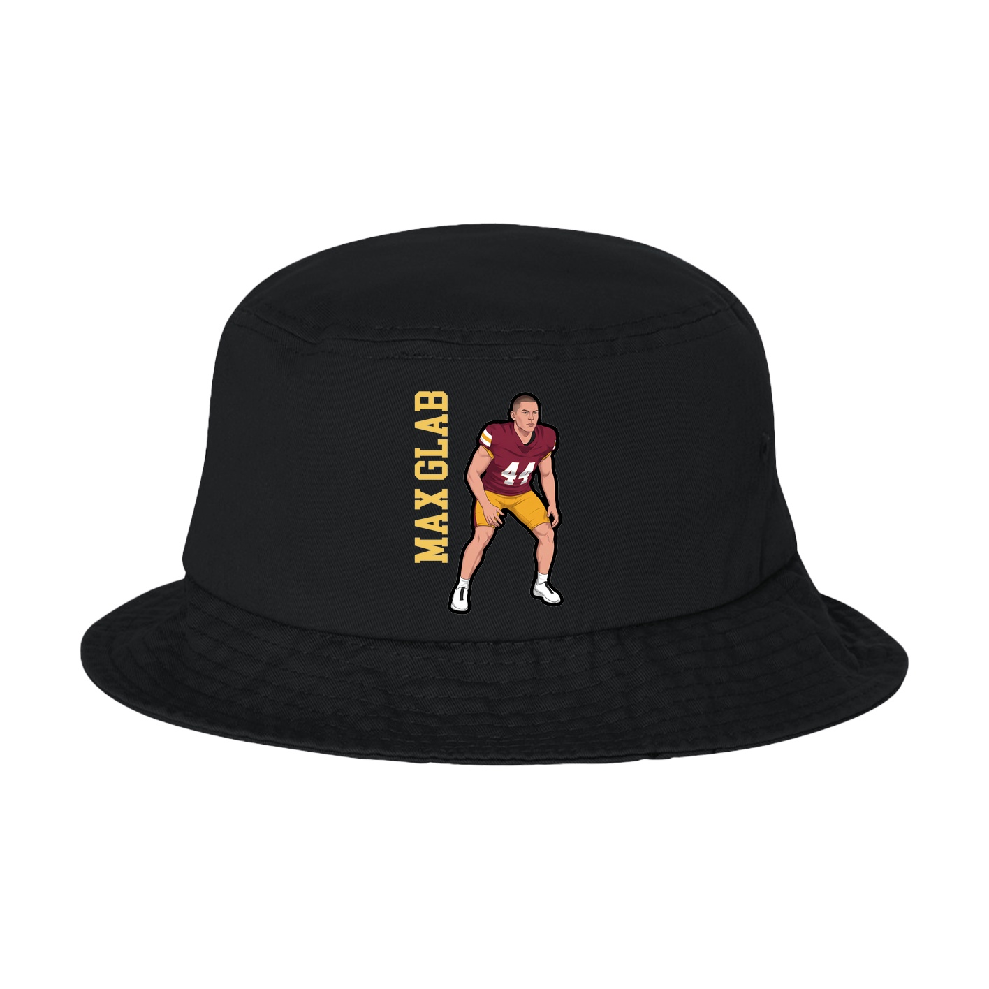 Bucket Cap — Name Vertical in Black