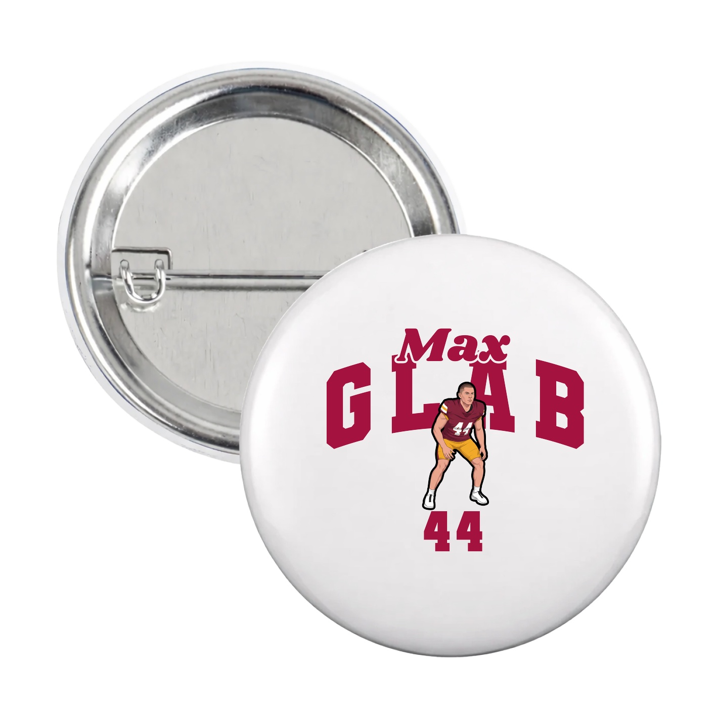 Game Day Button — Signature Arch in White