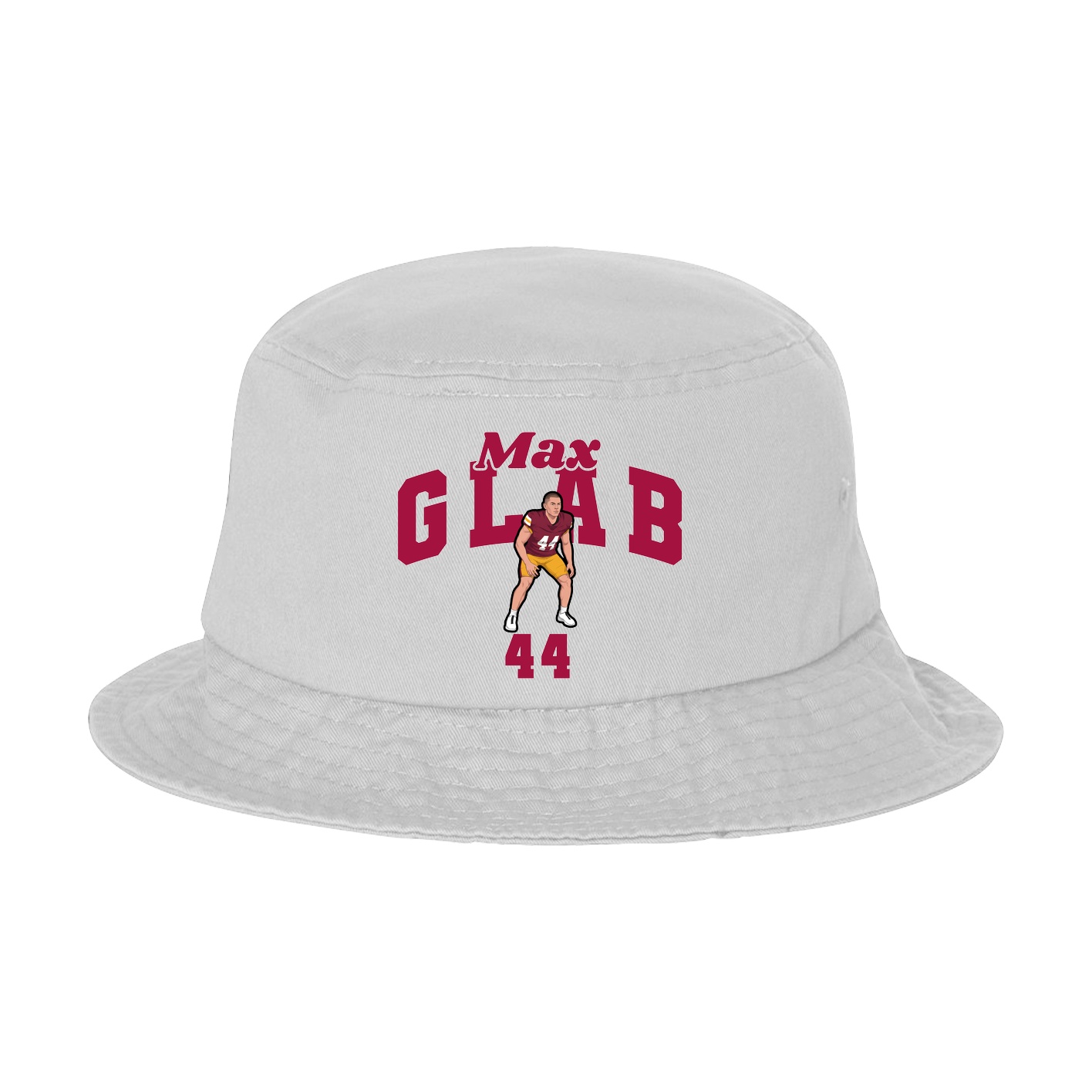 Bucket Cap — Signature Arch in White