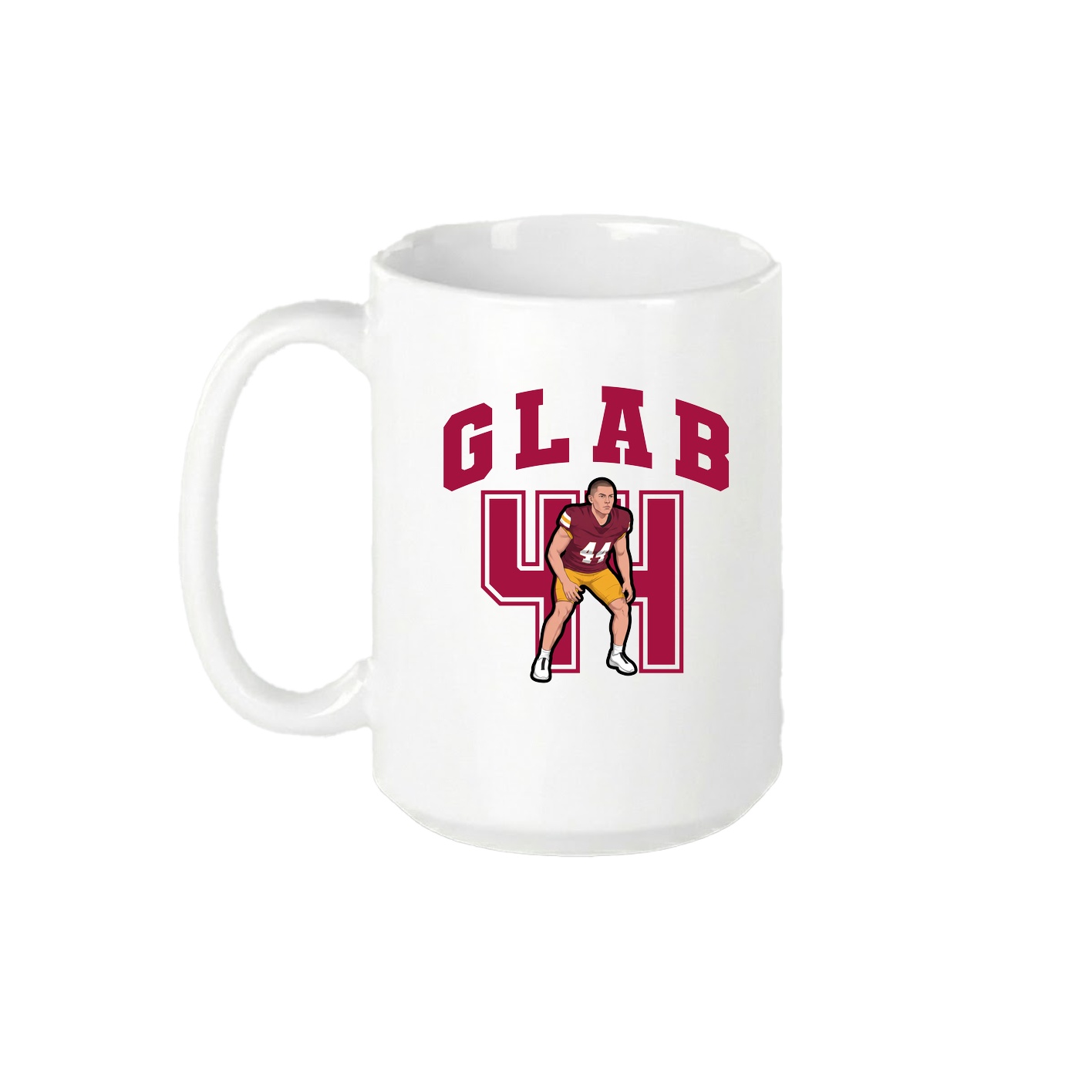 15oz Coffee Mug — Number in White