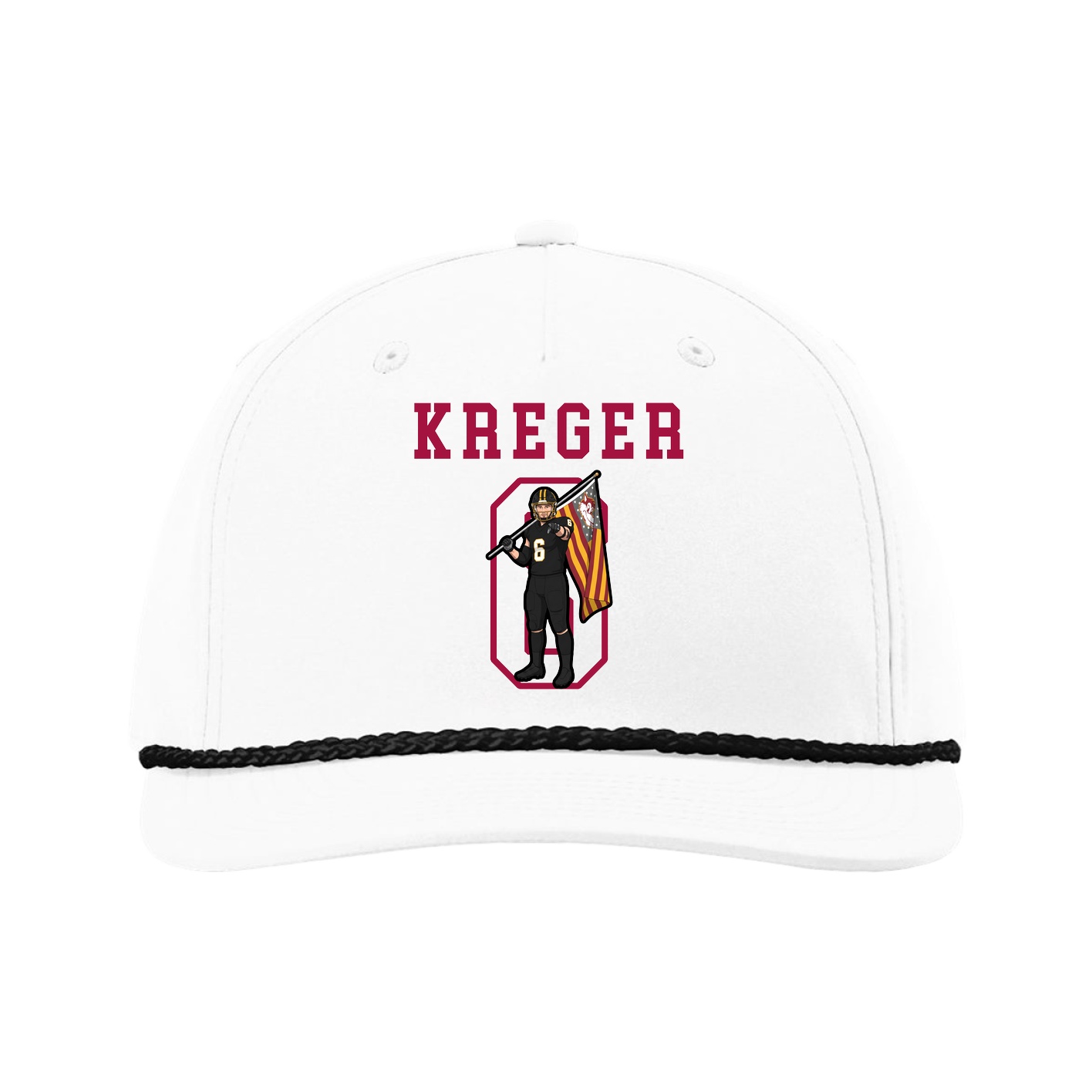 Five-Panel Classic Rope Cap — Shirsey in White