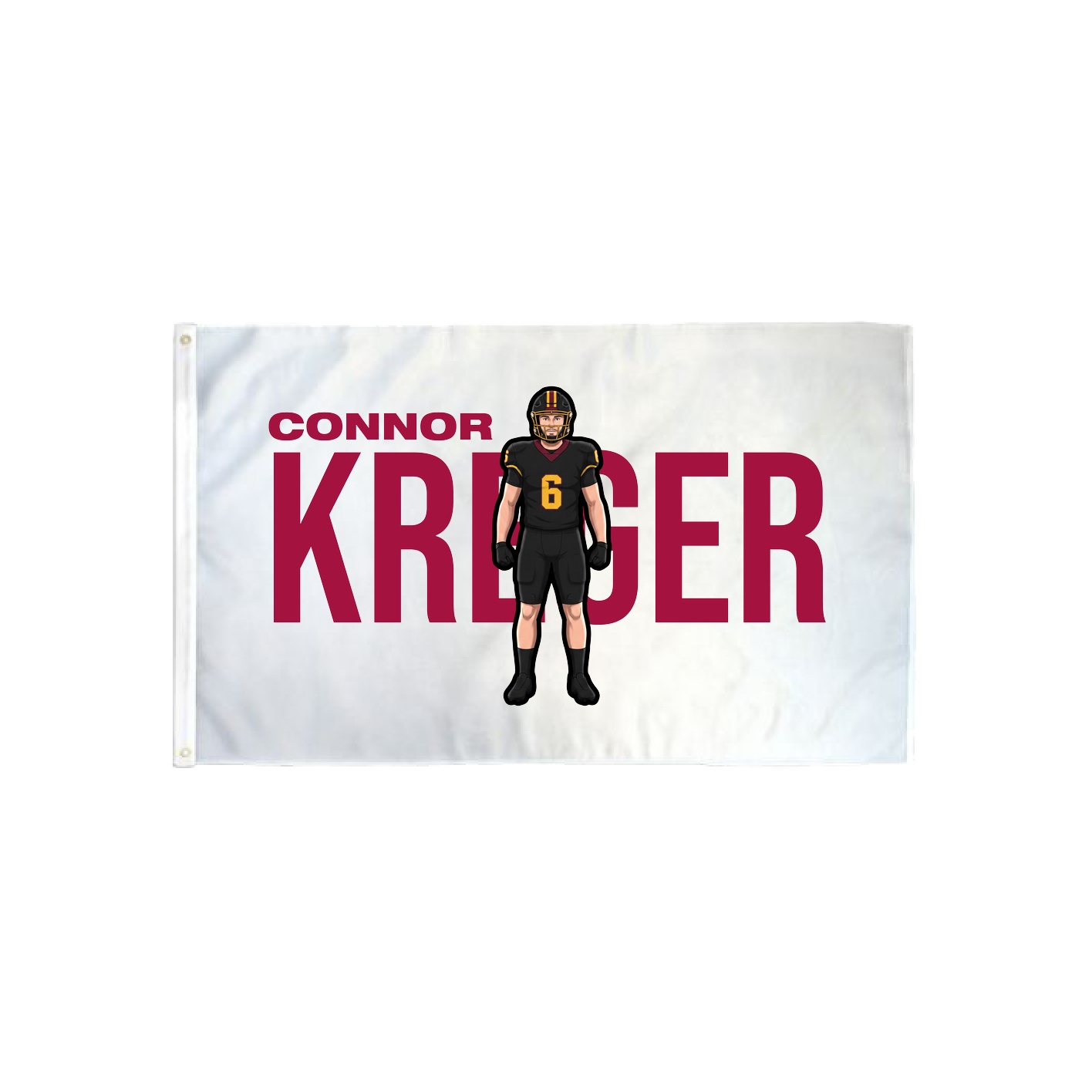 3x5 Flag — Player Name in Classic