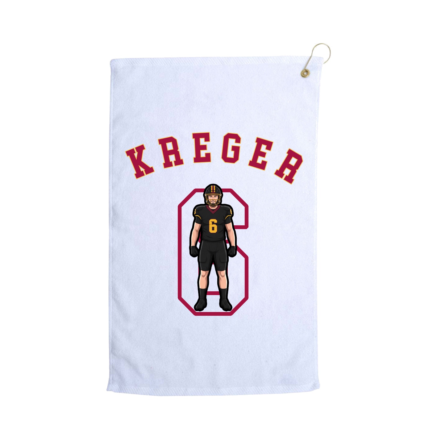 Golf Towel — Shirsey Arch in White