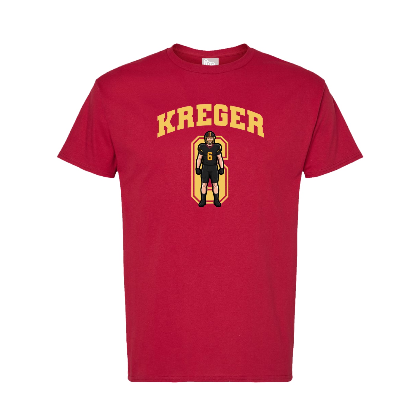 Tee — Number in Crimson