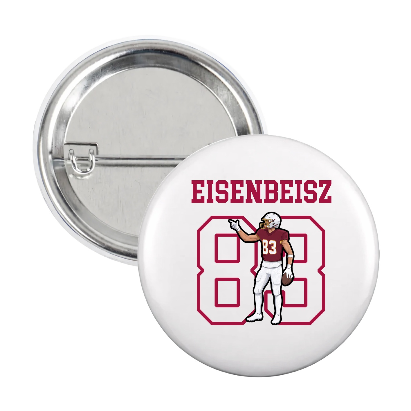 Game Day Button — Shirsey in White