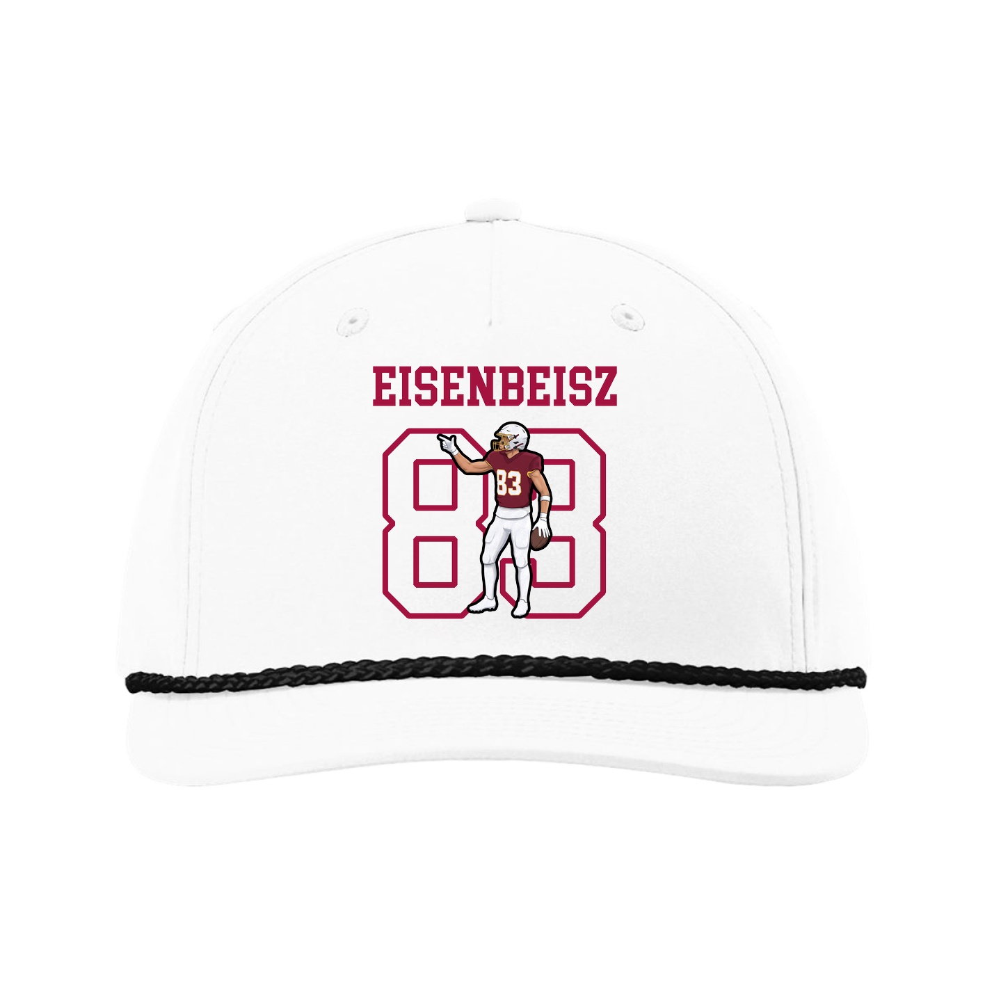 Five-Panel Classic Rope Cap — Shirsey in White