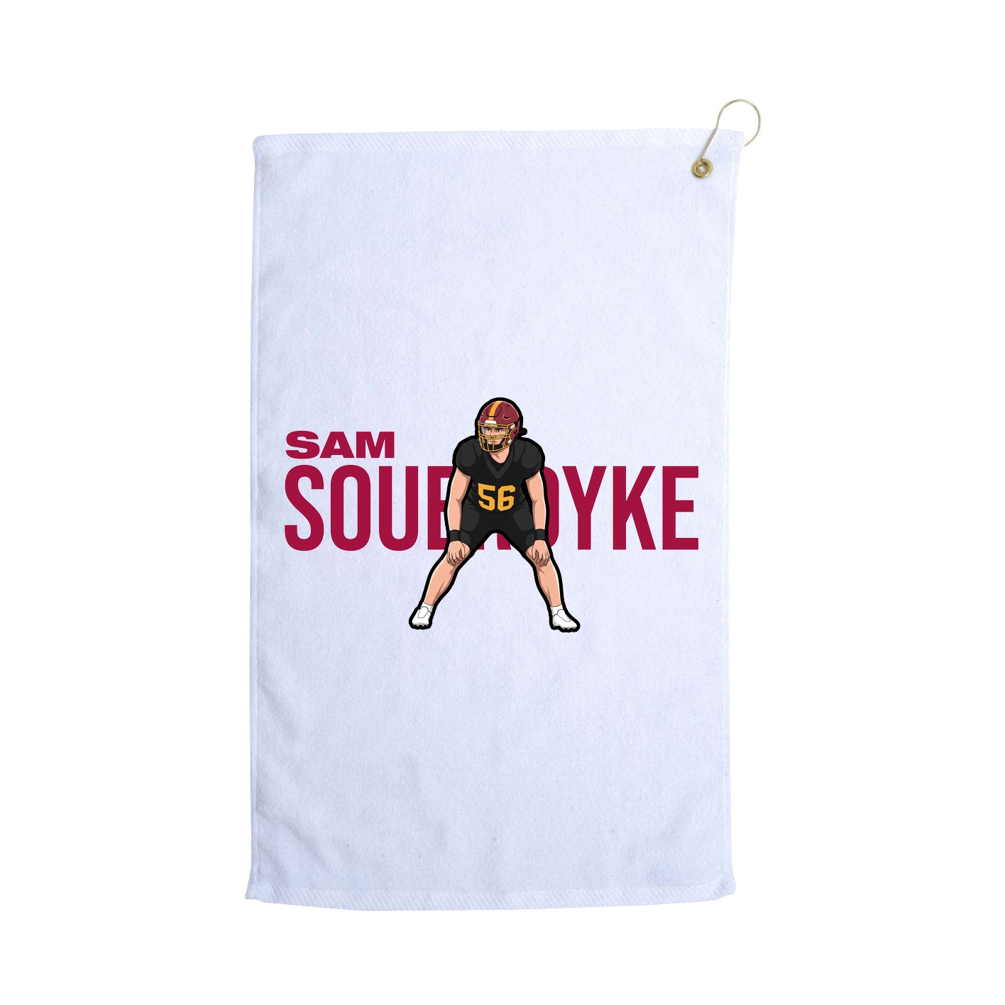 Golf Towel — Player Name in White