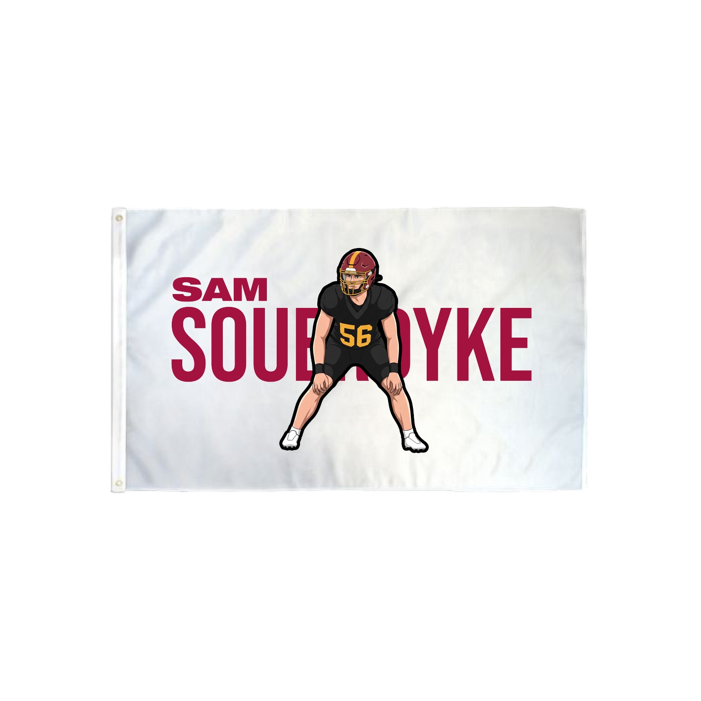 3x5 Flag — Player Name in Classic