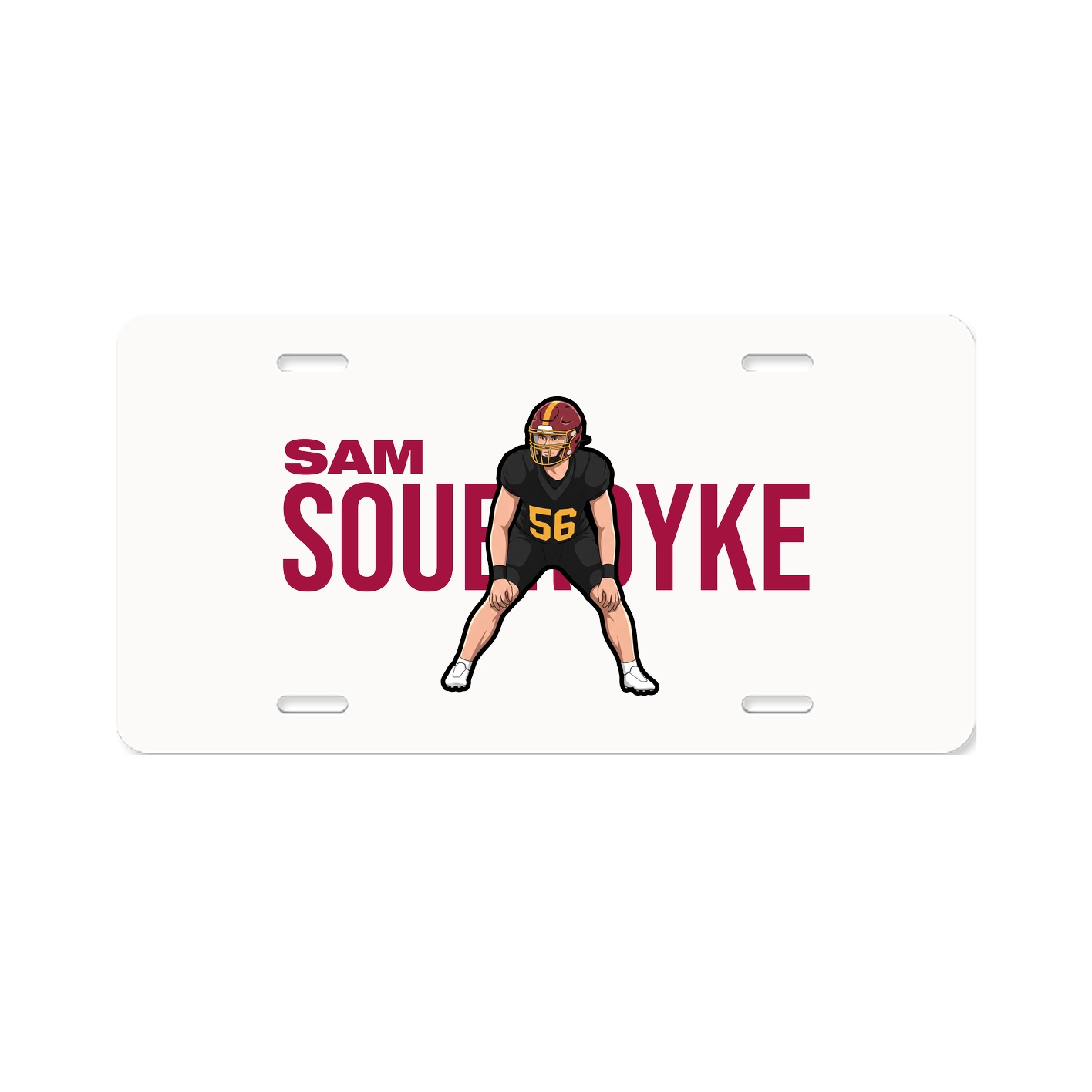 License Plate — Player Name in Classic