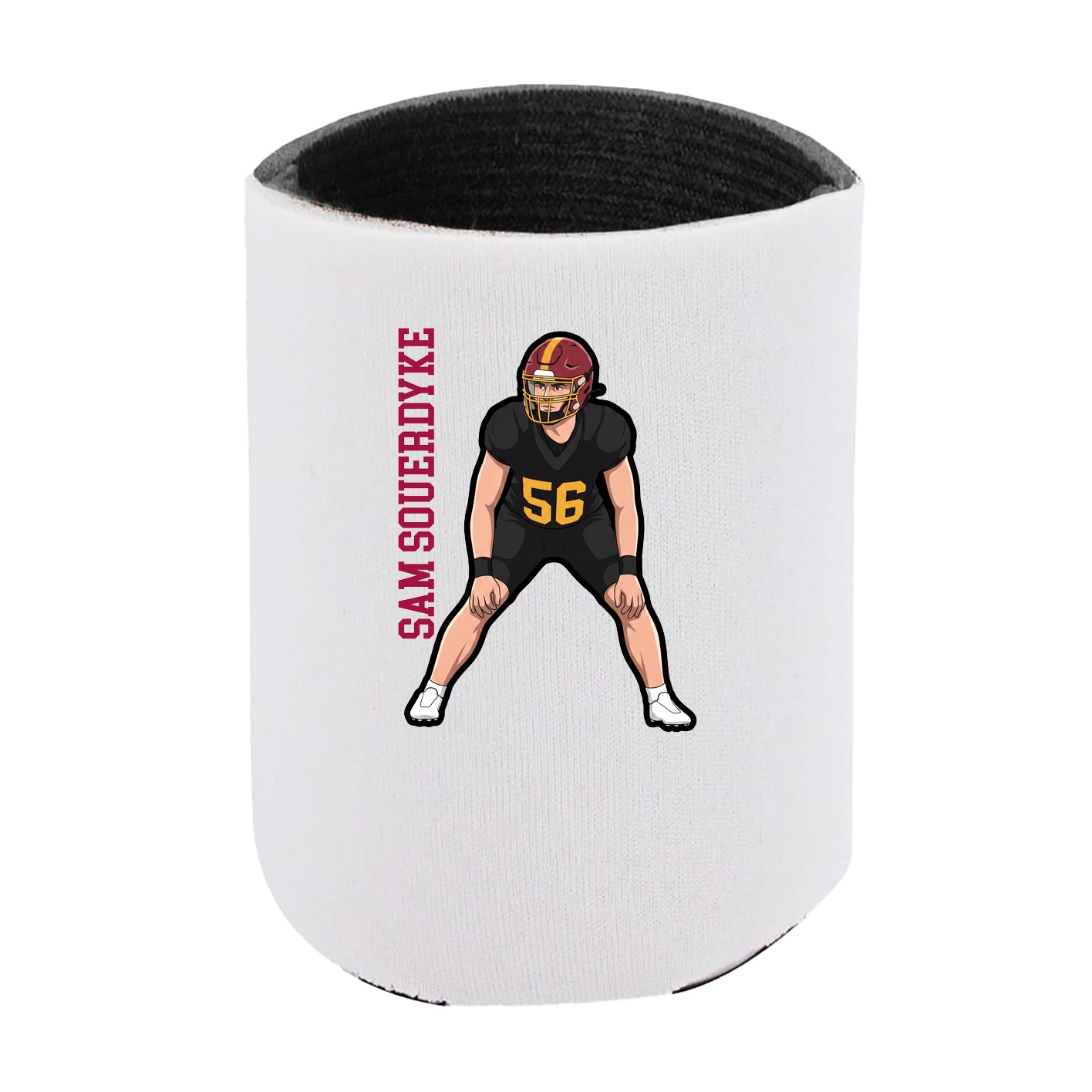 Can Holder — Name Vertical in White
