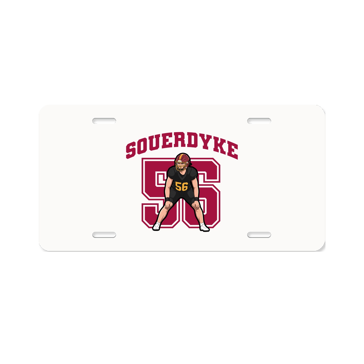 License Plate — Number in Classic