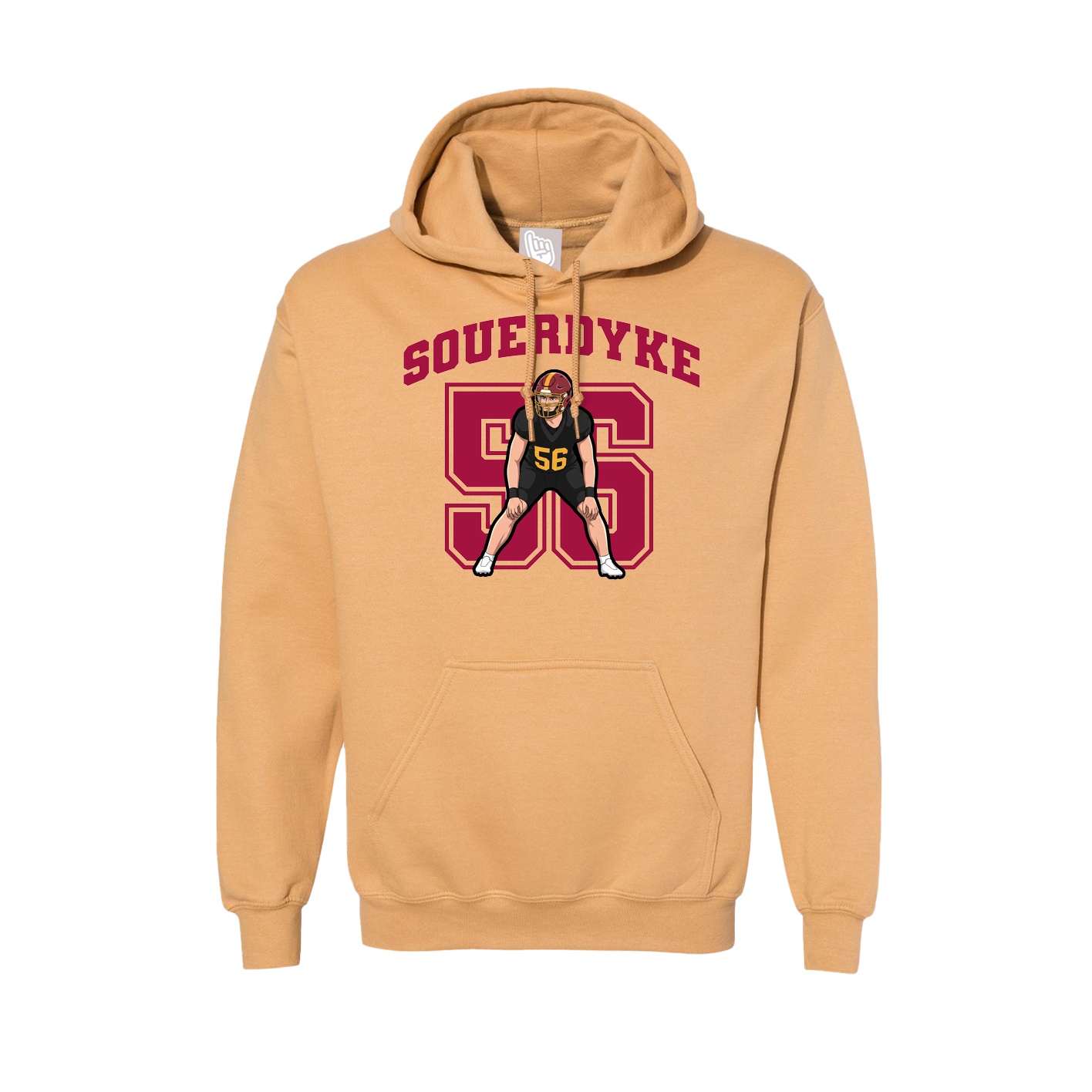 Hoodie — Number in Vegas Gold