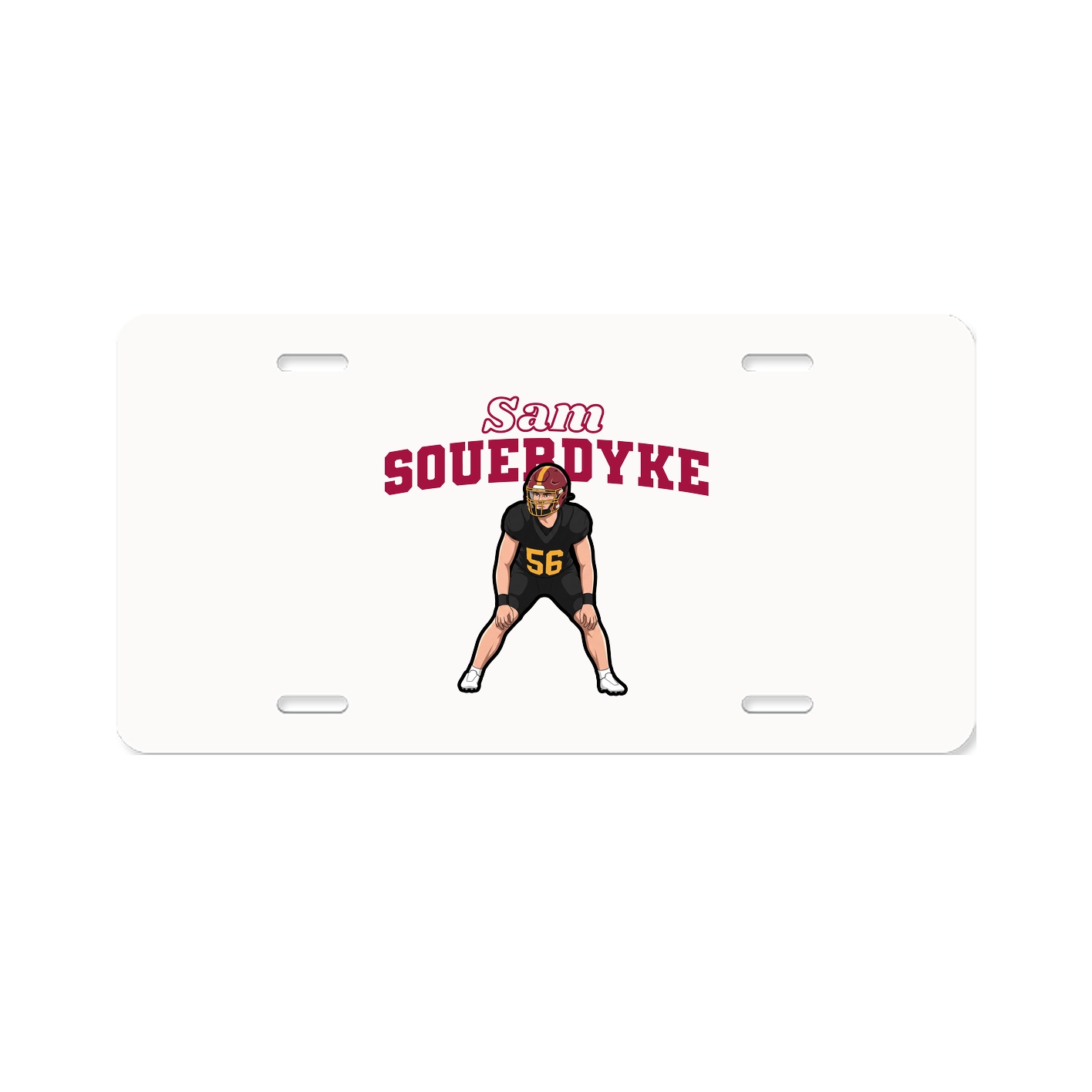 License Plate — Name Arch in Classic