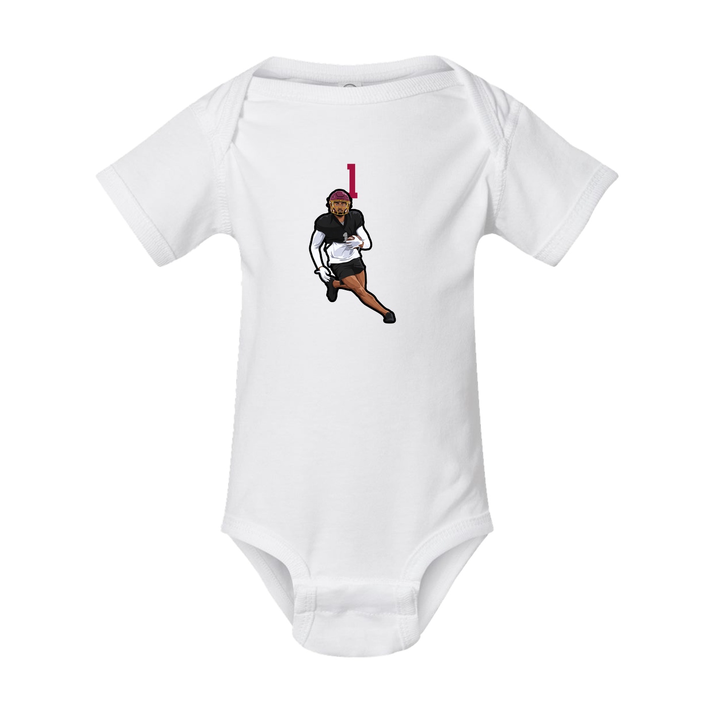 Baby Onesie — Number Top in White
