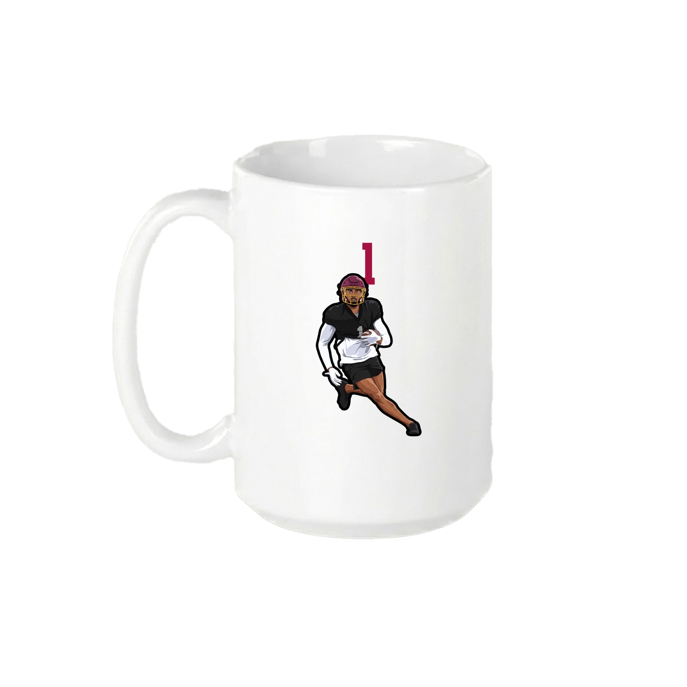 15oz Coffee Mug — Number Top in White