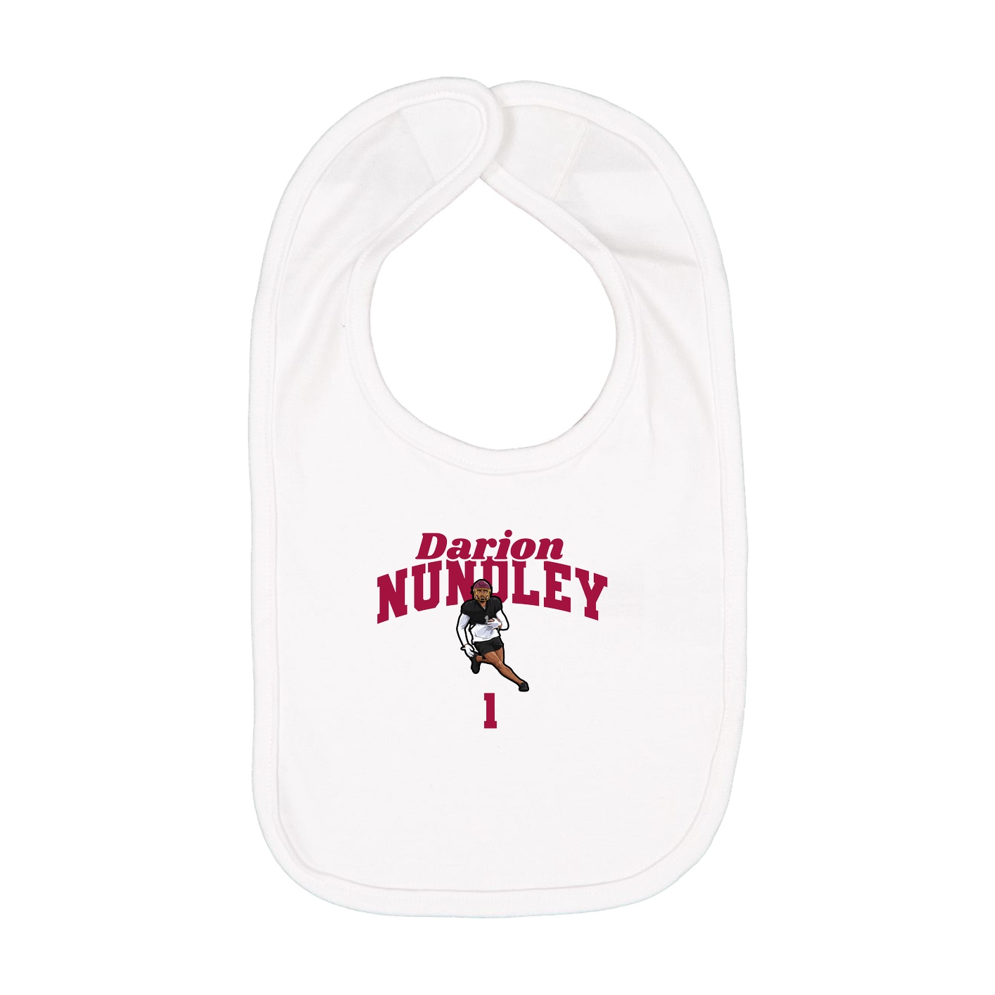 Infant Bib — Signature Arch in White