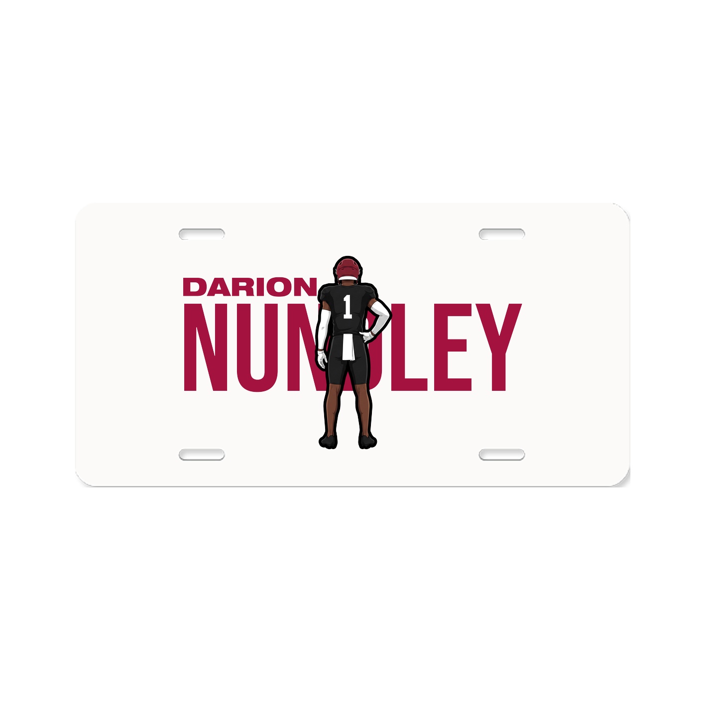 License Plate — Player Name in Classic