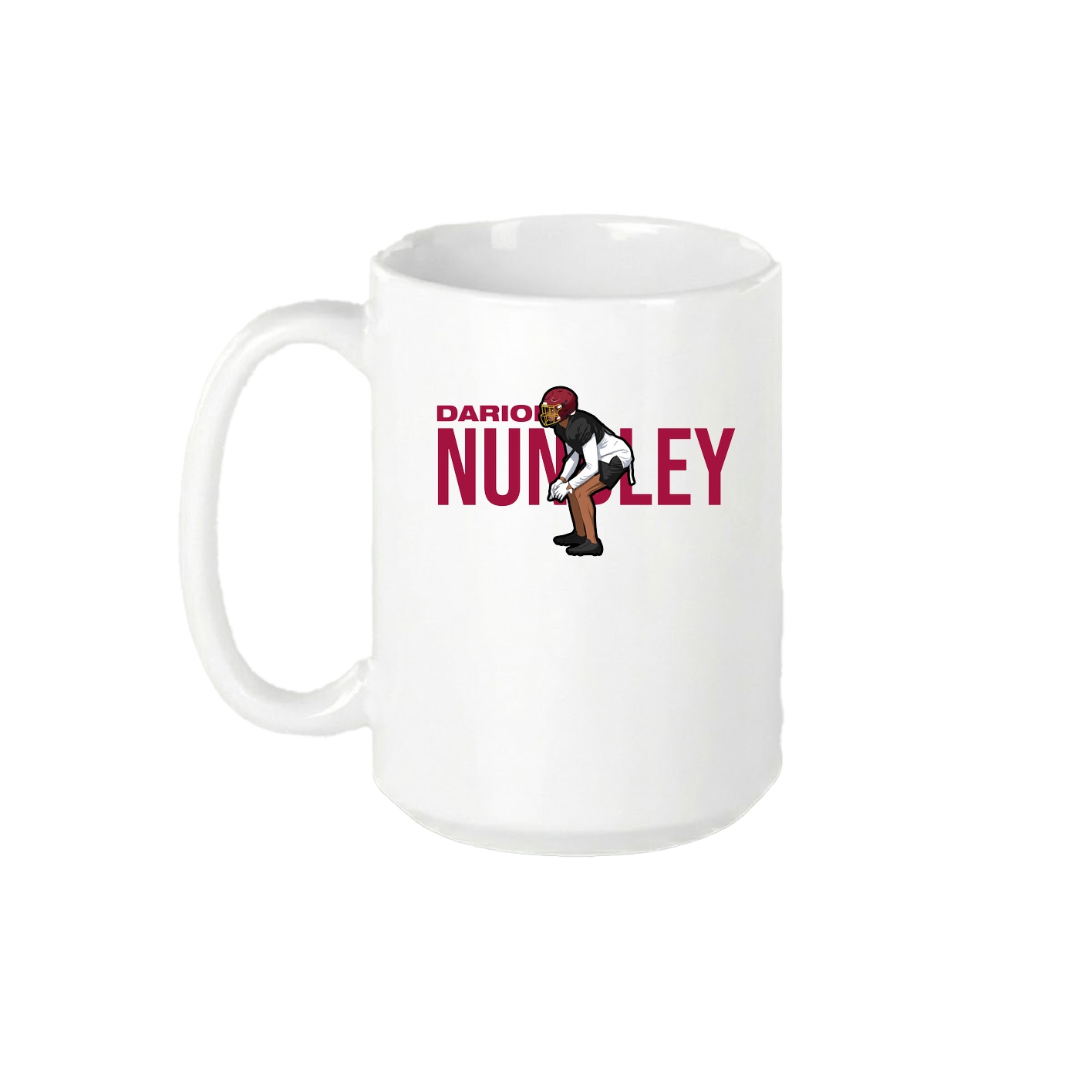 15oz Coffee Mug — Player Name in White