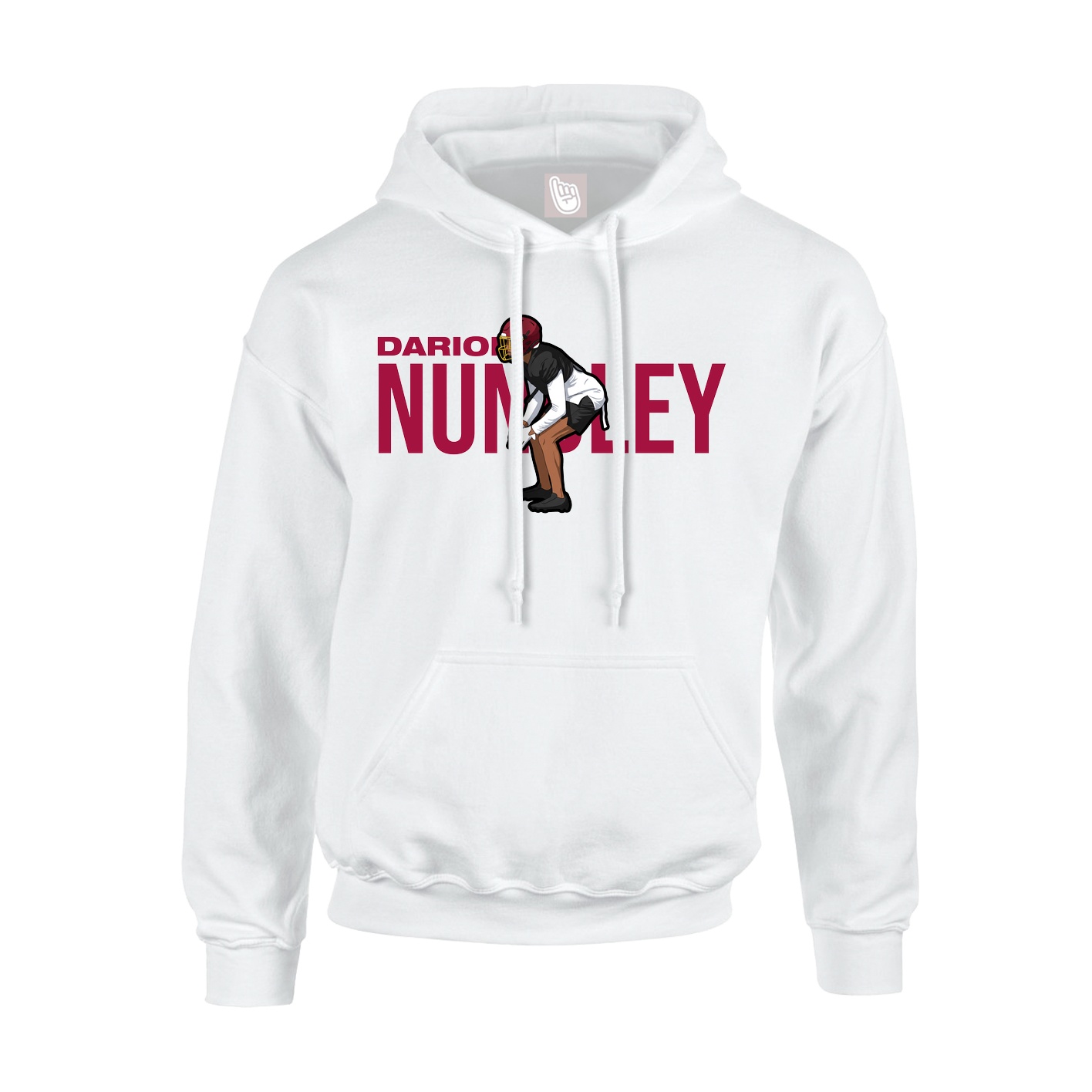Youth Hoodie — Player Name in White