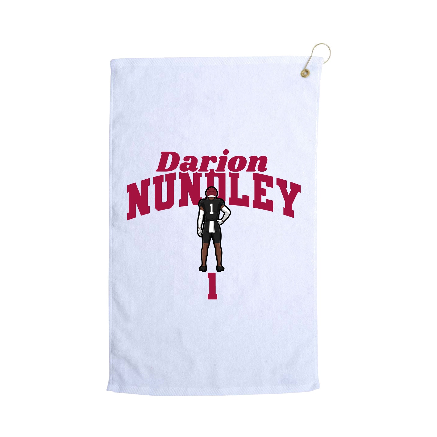 Golf Towel — Signature Arch in White