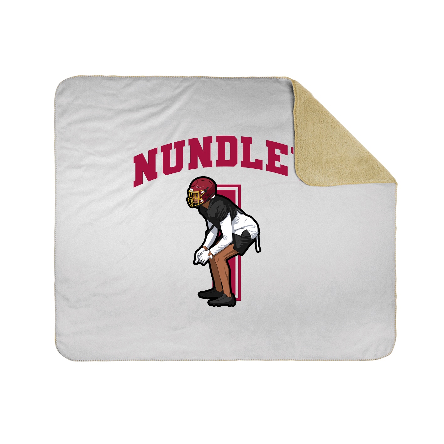 Throw Blanket — Number in White