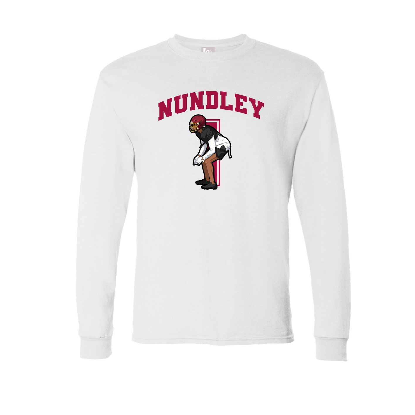 Long Sleeve Tee — Number in White