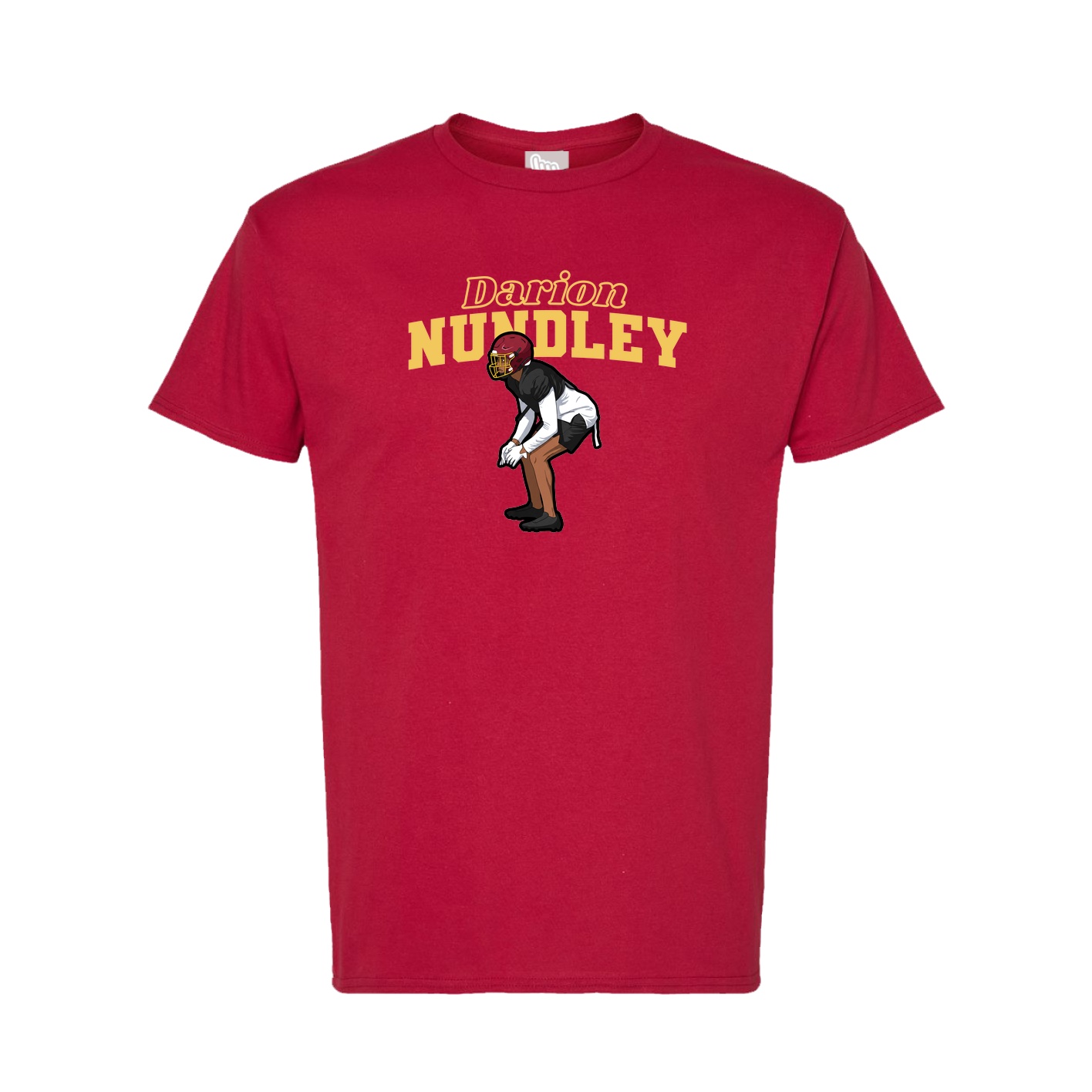 Tee — Name Arch in Crimson